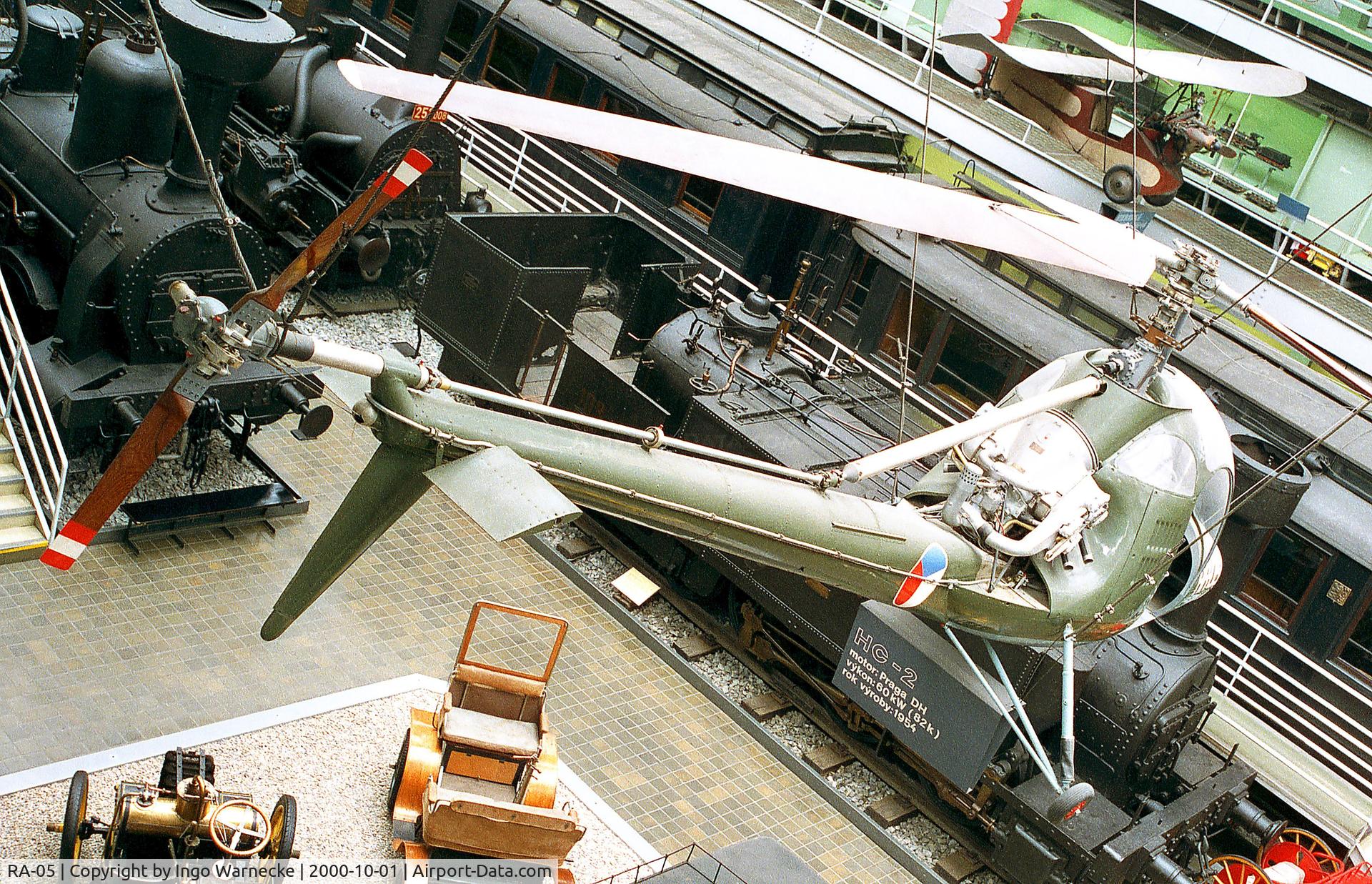 RA-05, Vykumny a Zkusebny Letecky Ustav HC-2 Heli-Baby C/N B, VZLU HC-2 Heli-Baby at the Narodni Technicke Muzeum, Prague