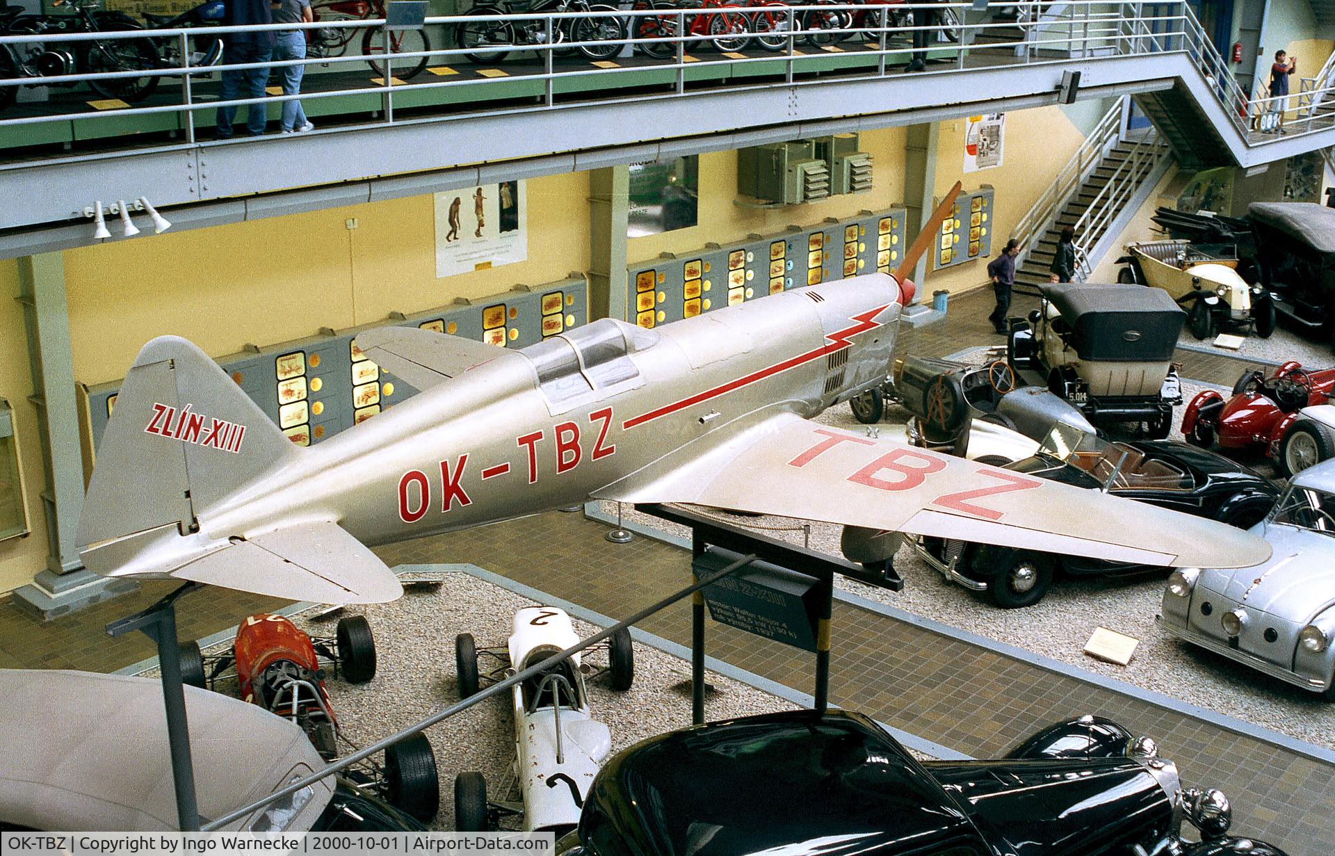 OK-TBZ, Zlin XIII C/N 1, Zlin XIII at the Narodni Technicke Muzeum, Prague