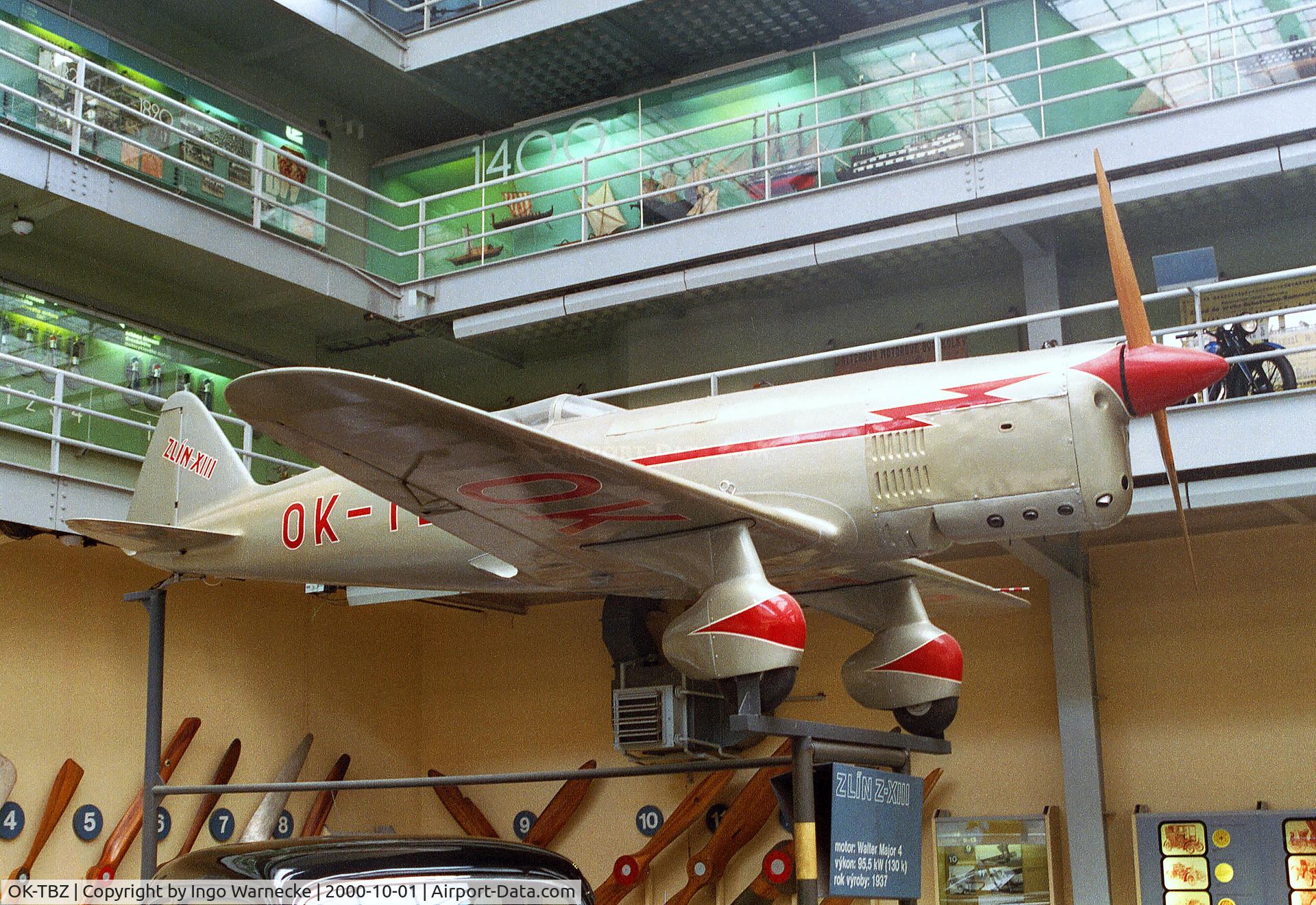 OK-TBZ, Zlin XIII C/N 1, Zlin XIII at the Narodni Technicke Muzeum, Prague