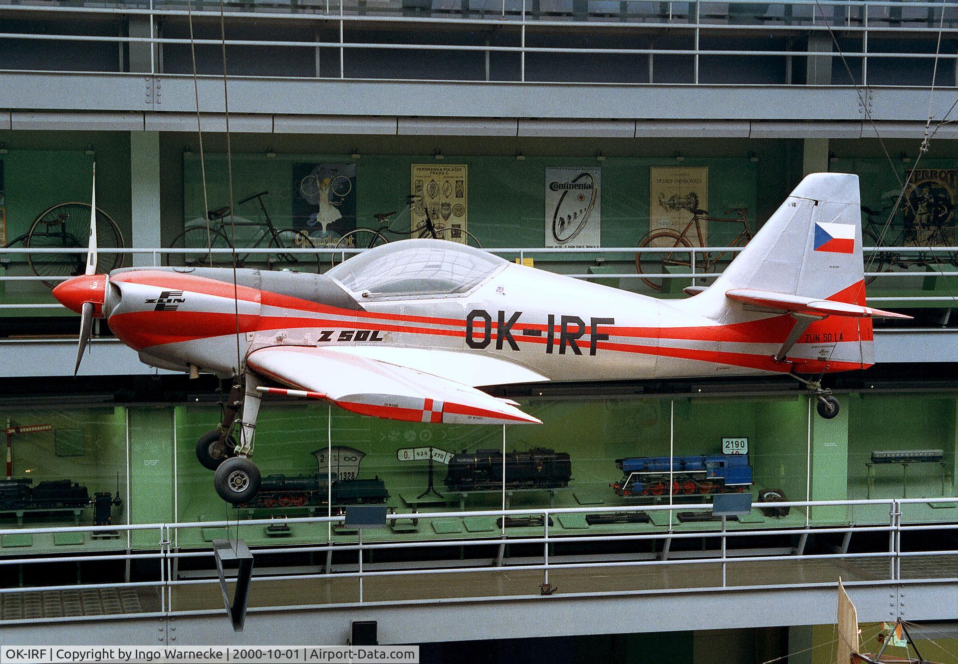 OK-IRF, Zlin Z-50LA C/N 016, Zlin Z-50L at the Narodni Technicke Muzeum, Prague