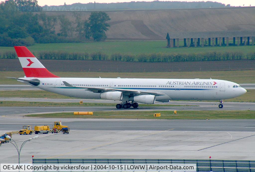 OE-LAK, 1997 Airbus A340-313 C/N 169, Austrian Airlines
