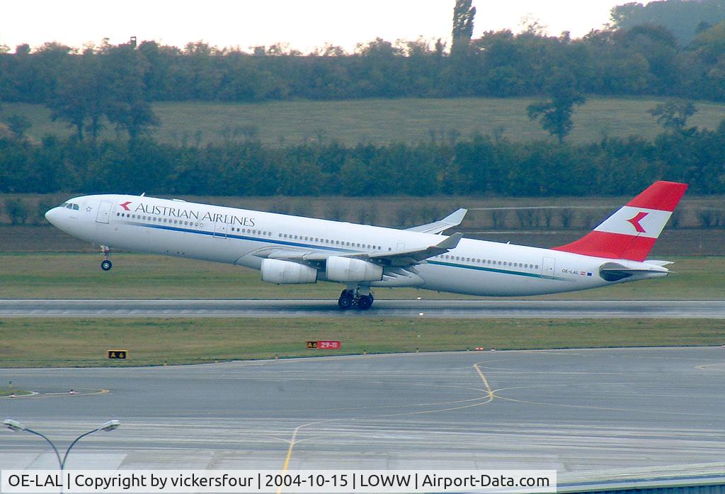 OE-LAL, 1999 Airbus A340-313 C/N 263, Austrian Airlines