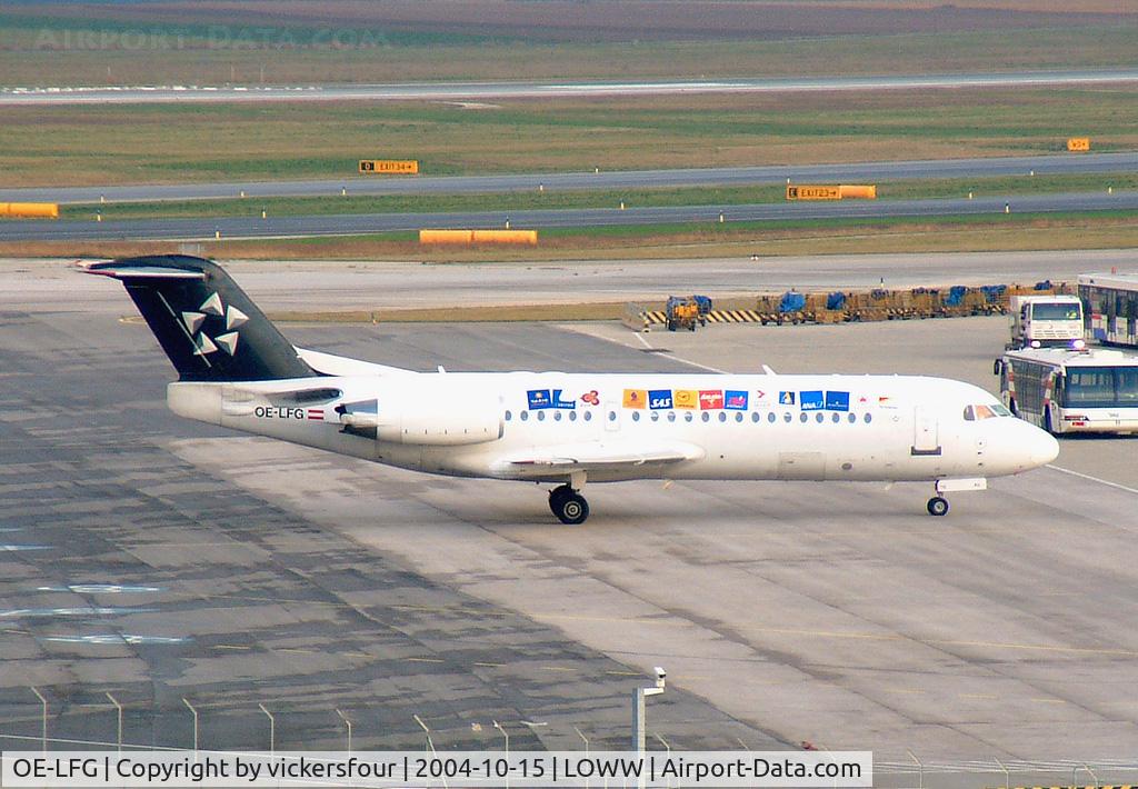 OE-LFG, 1995 Fokker 70 (F-28-0070) C/N 11549, Austrian Arrows. STAR Alliance scheme.