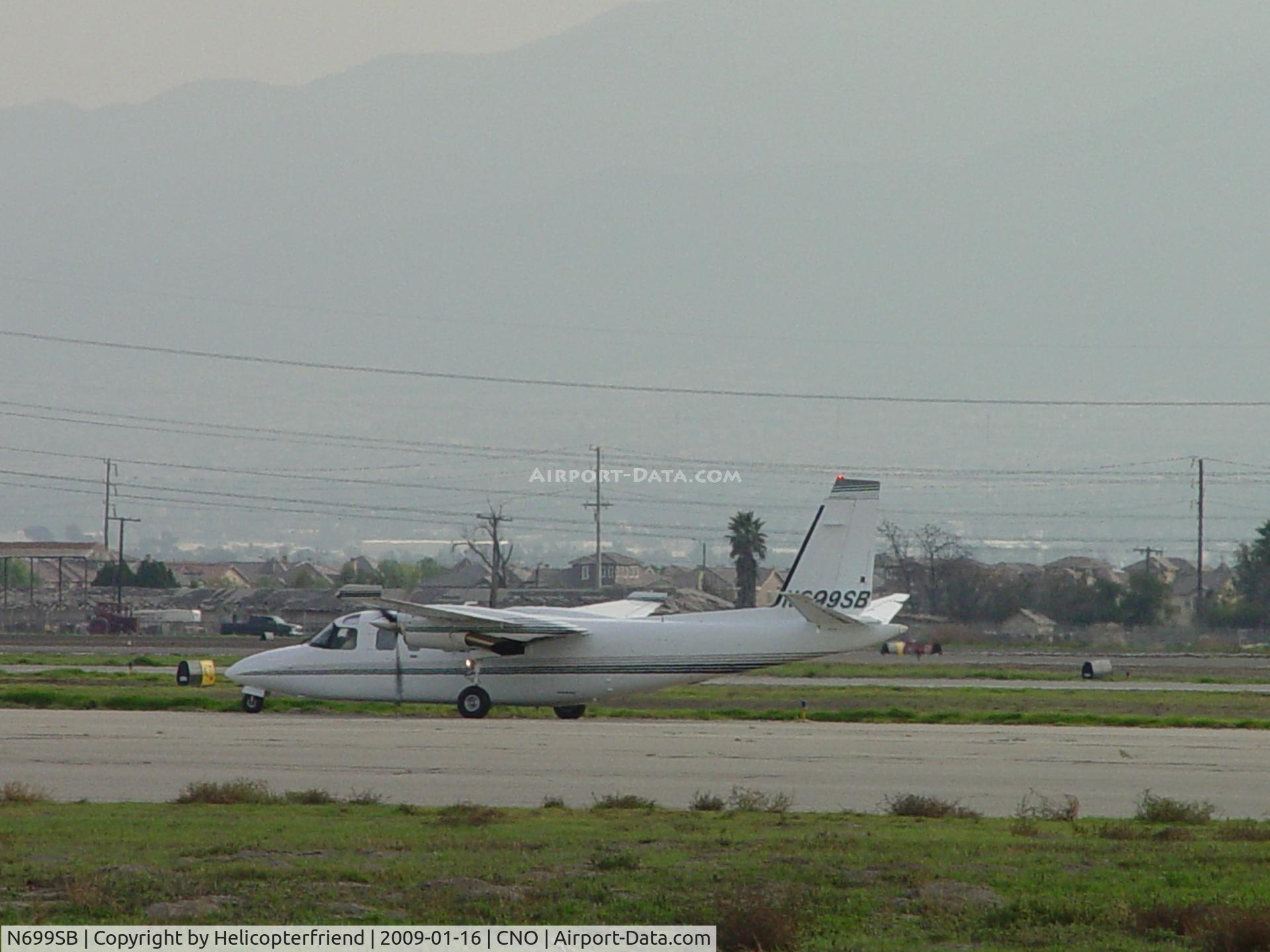 N699SB, 1976 Aero Commander 690 C/N 11280, Taxiing back to parking area