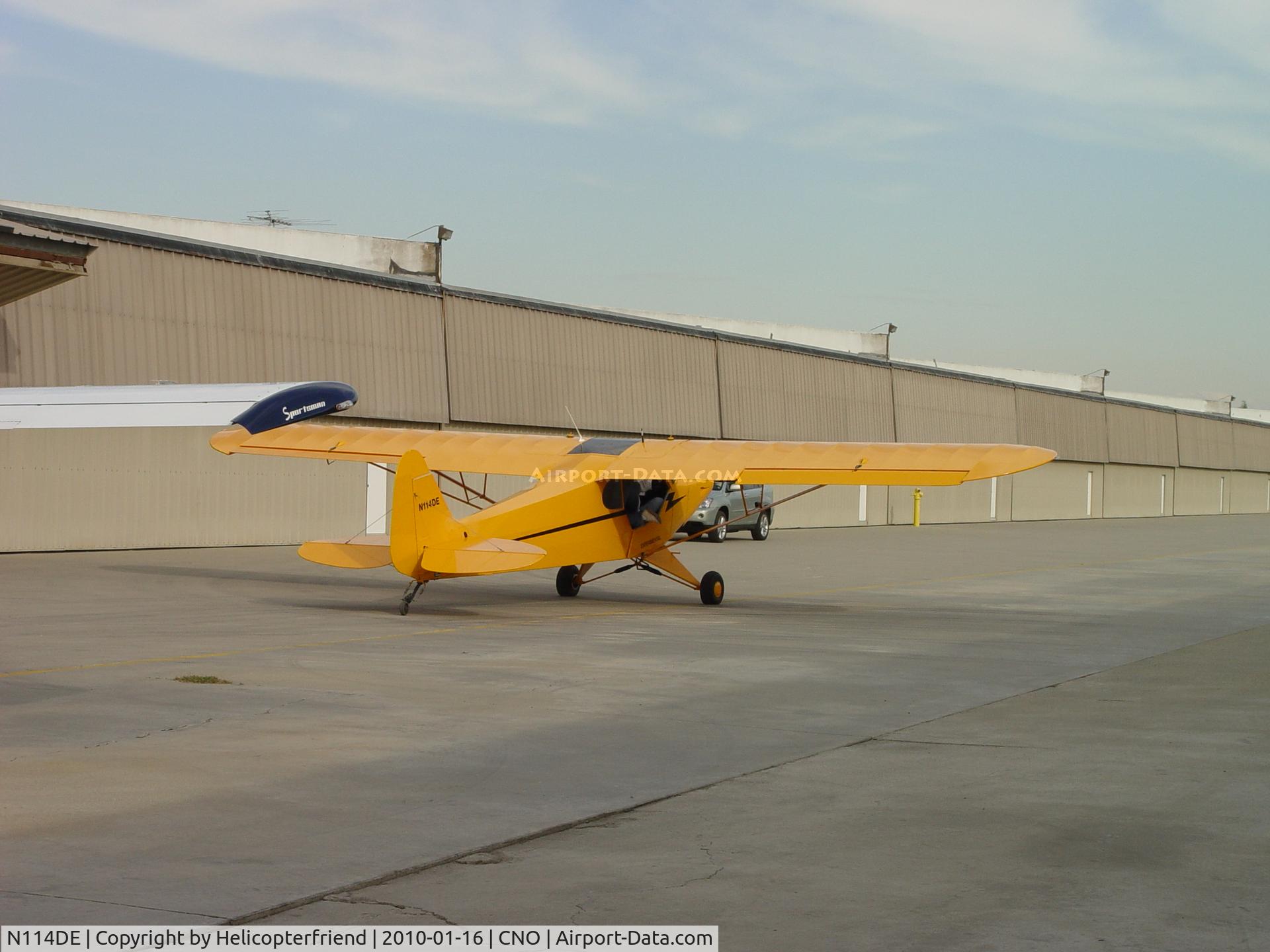 N114DE, 2008 Prizio David P TEXAS SPRT CUB TX11J C/N TX1004, Loading up and getting ready to taxi