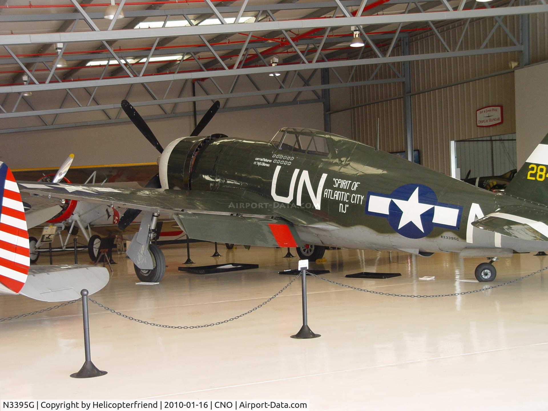 N3395G, 1942 Republic P-47G-15-CU Thunderbolt C/N 42-25254, Spirit of Atlantic City NJ Plane of Fame