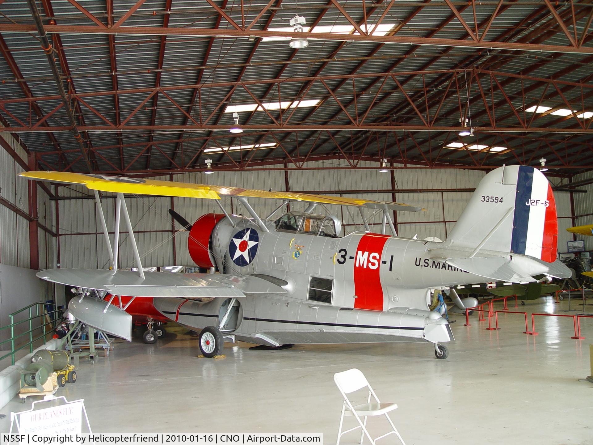 N5SF, 1939 Grumman J2F-6 Duck C/N Not found 33594/N1273N/N5SF, Chino Planes of Fame
