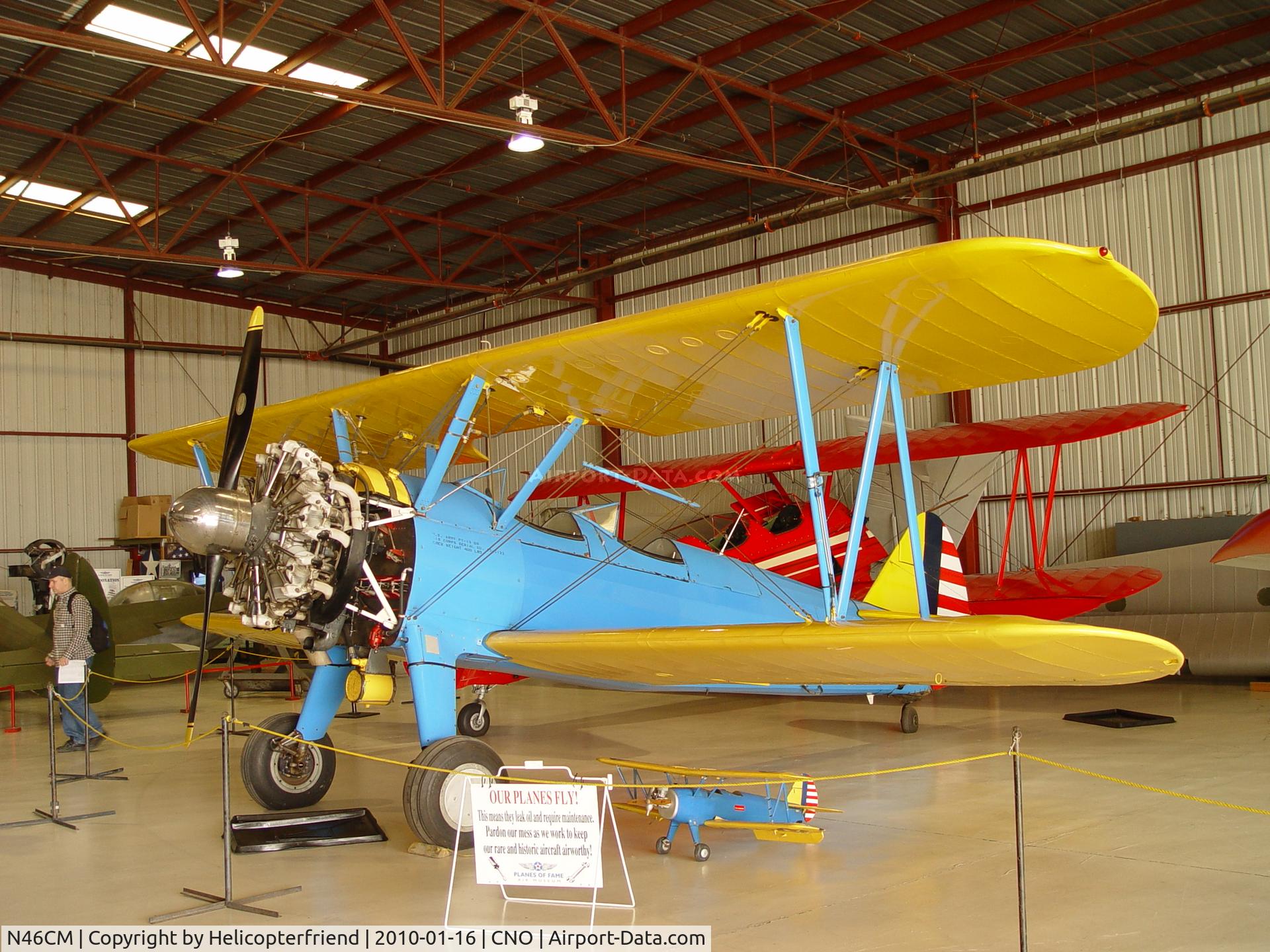 N46CM, 1943 Boeing E75 C/N 75-5122, Parked at Planes of Fame