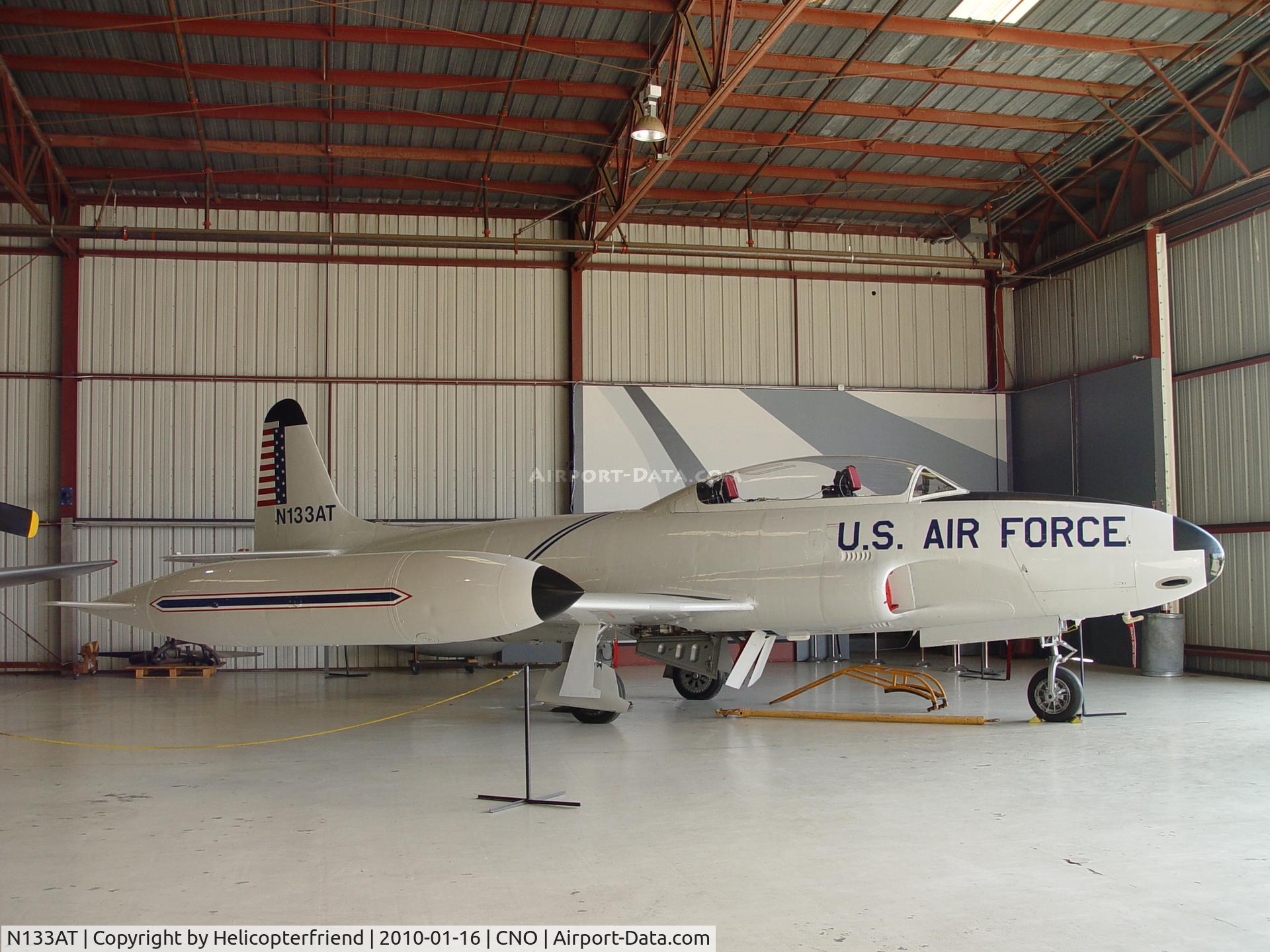 N133AT, 1954 Canadair T-33AN Silver Star 3 C/N T33-157, Planes of Fame Hangar