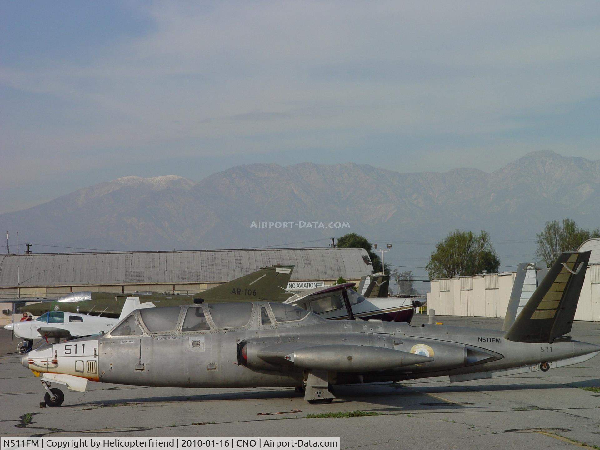 N511FM, 1966 Fouga CM-170 Magister C/N 511, Tired and resting at Chino