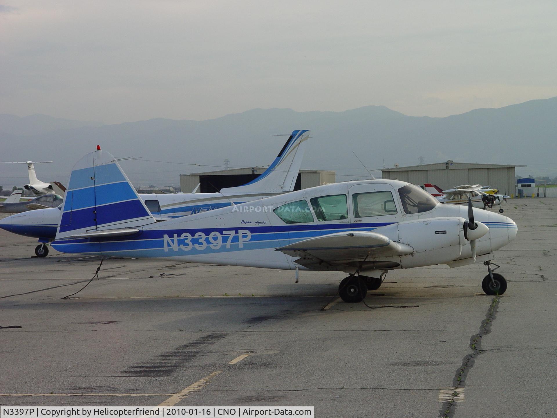 N3397P, 1958 Piper PA-23-160 Apache C/N 23-1360, Parked