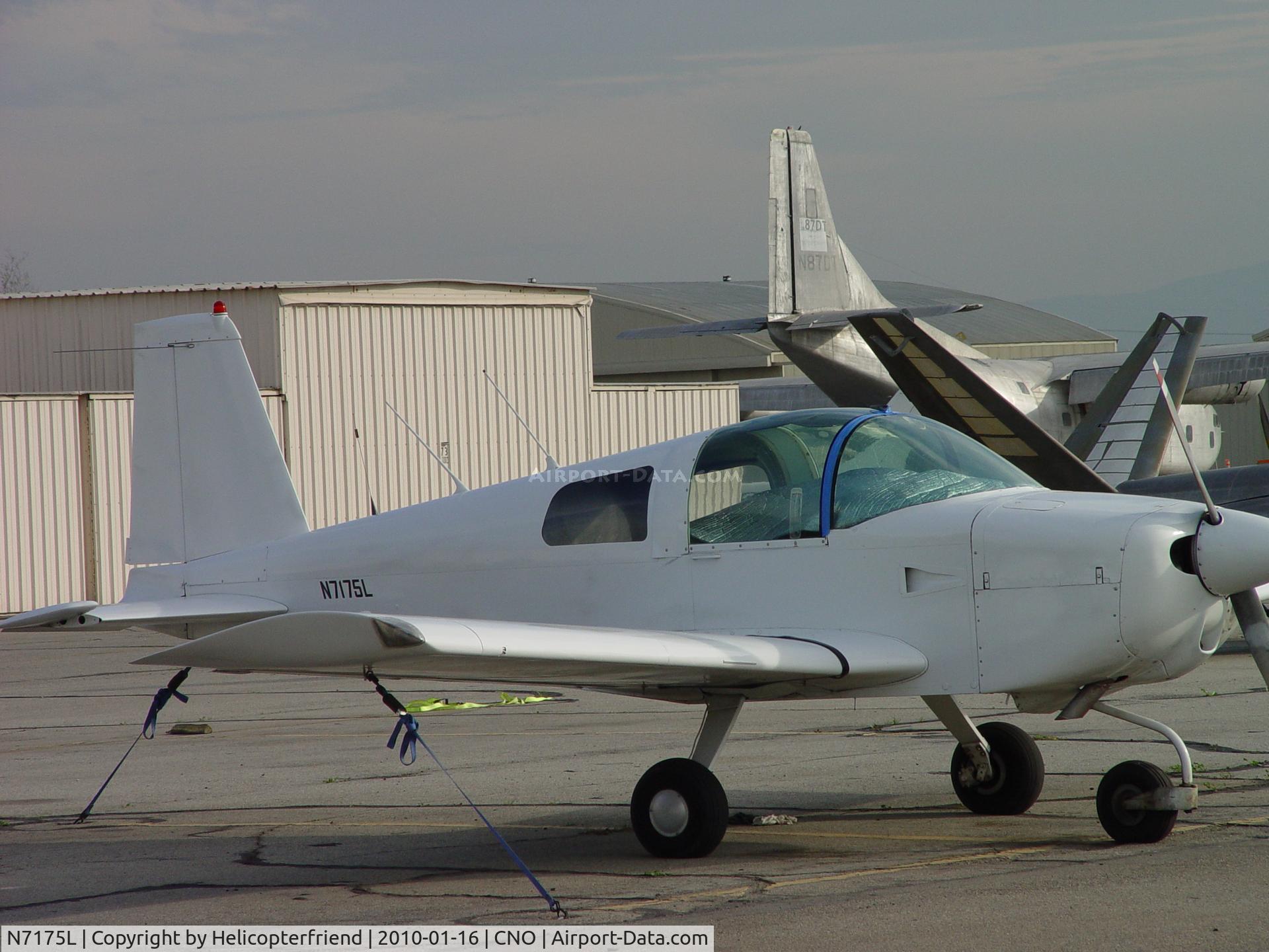 N7175L, 1974 Grumman American AA-1B Trainer C/N AA1B-0455, Parked and tied down