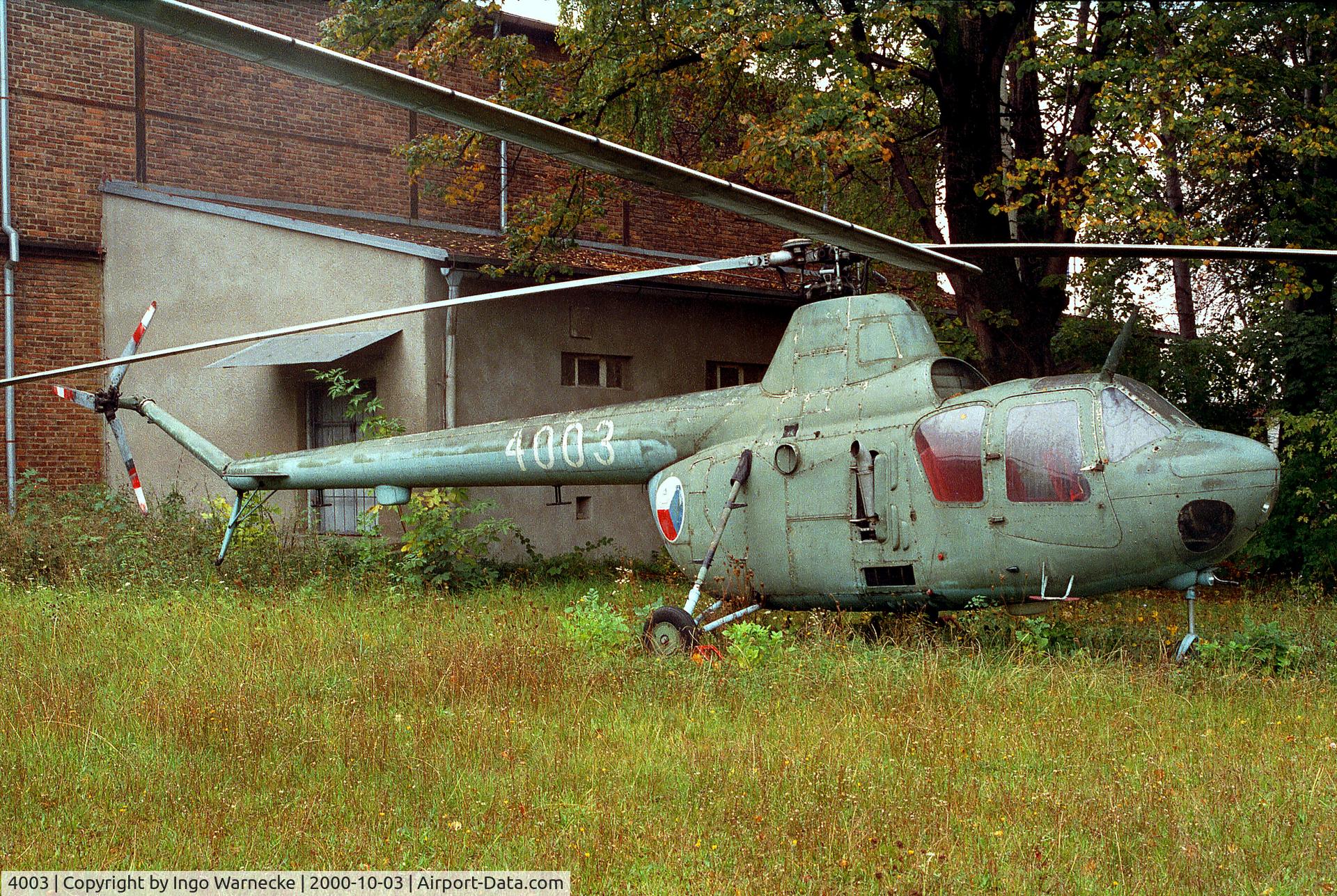 4003, Mil MI-1Wb C/N 404003, Mil Mi-1 Hare at the Letecke Muzeum, Prague-Kbely