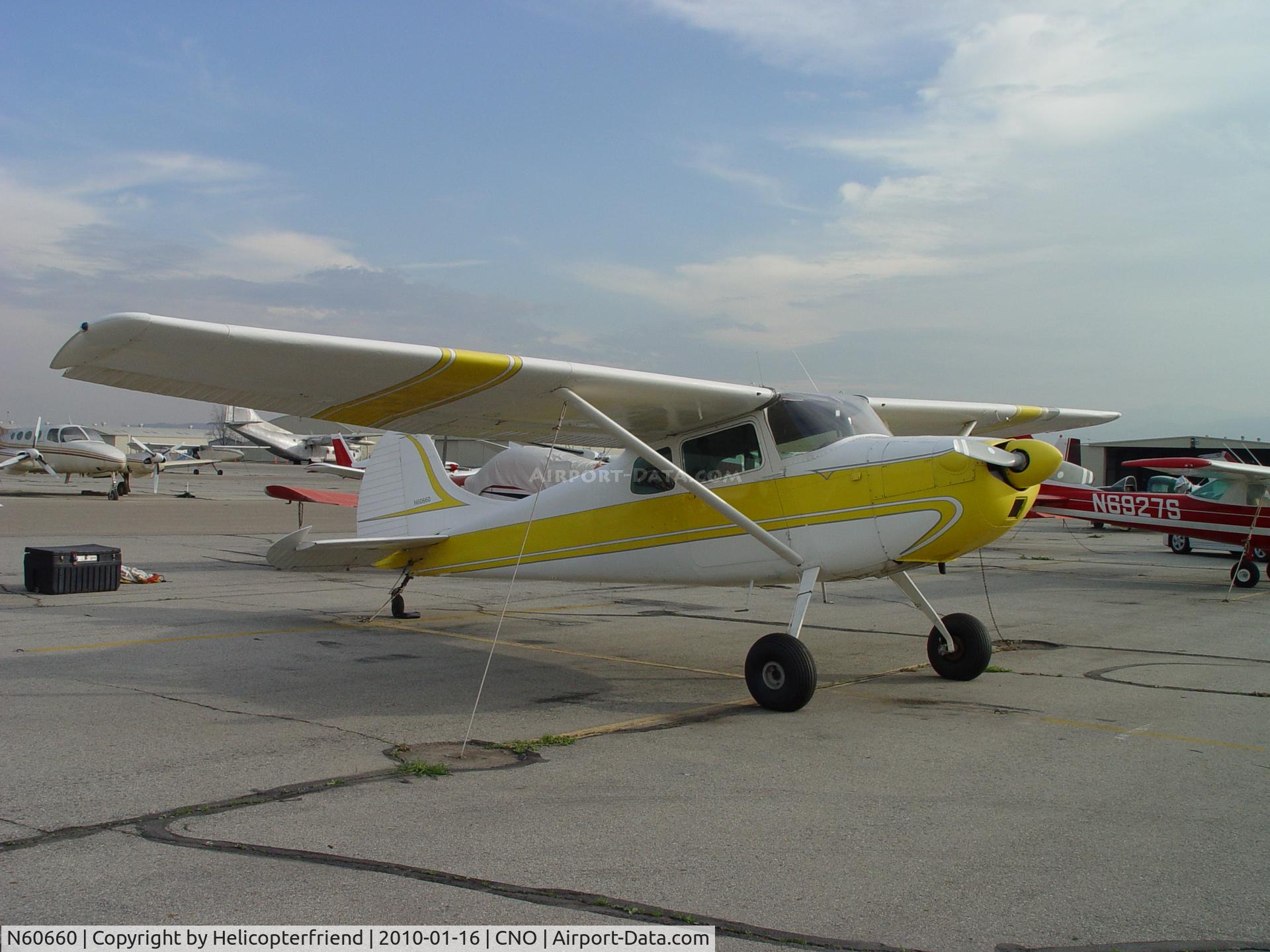 N60660, 1955 Cessna 170B C/N 26868, Tied down and parked