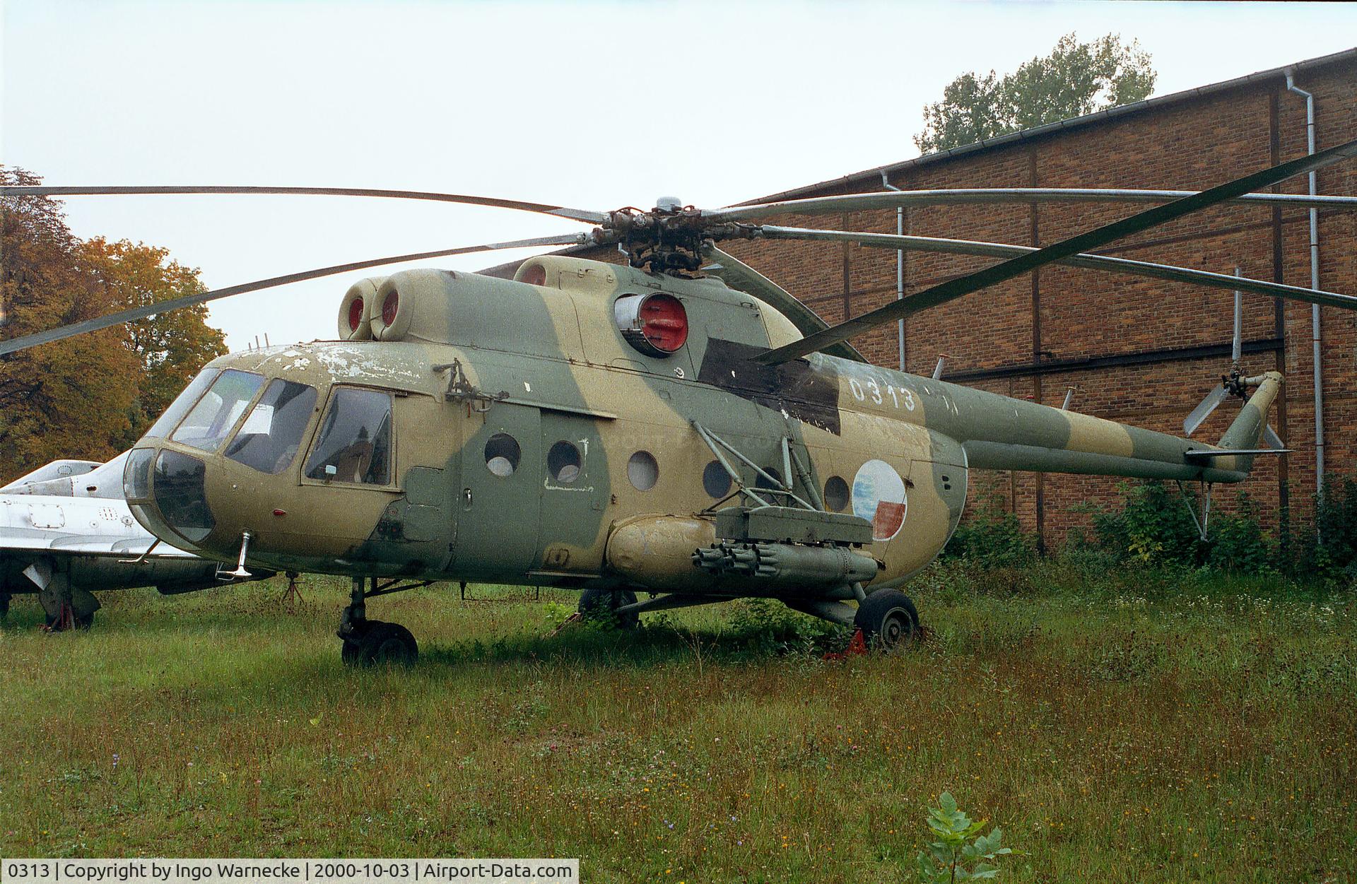 0313, Mil Mi-8T Hip C/N 0313, Mil Mi-8T Hip of the czechoslovak air force at the Letecke Muzeum, Prague-Kbely