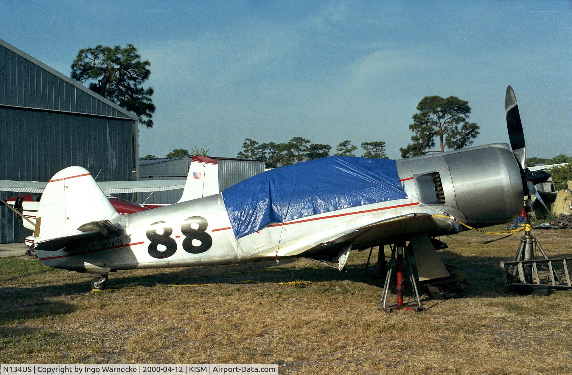 N134US, 1996 Yakovlev Yak-3UR 2000 C/N DMC0003, Clarke Yak 3UR 2000 Racer (based on Yak-11 trainer) at Kissimmee airport, close to the Flying Tigers Aircraft Museum