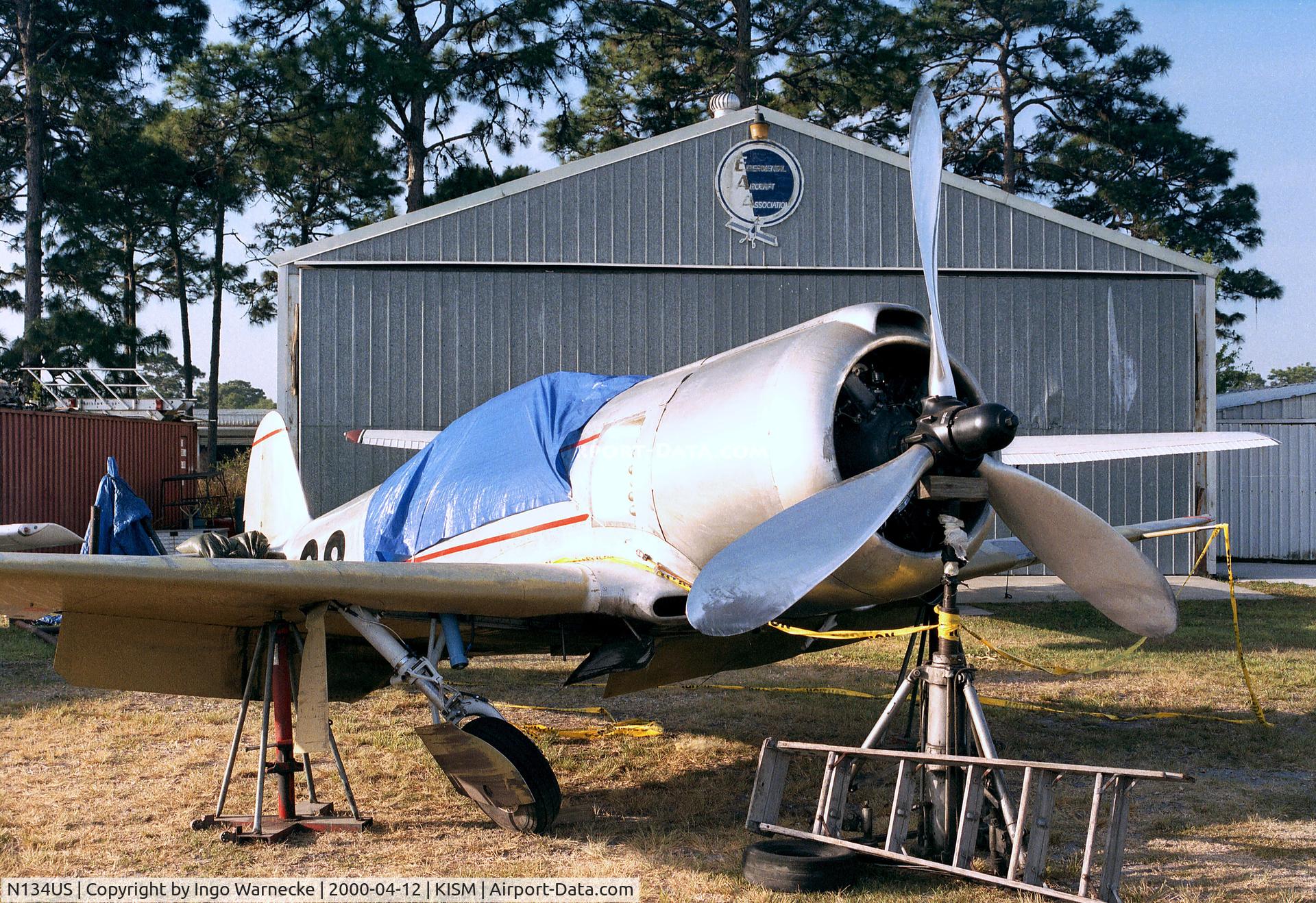 N134US, 1996 Yakovlev Yak-3UR 2000 C/N DMC0003, Clarke Yak 3UR 2000 Racer (based on Yak-11 trainer) at Kissimmee airport, close to the Flying Tigers Aircraft Museum