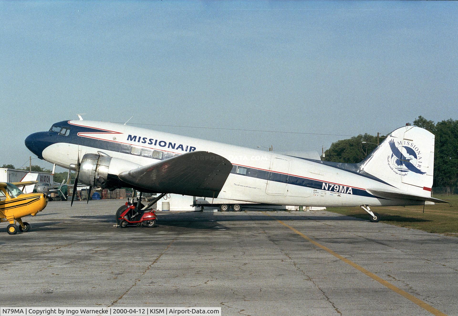 N79MA, 1941 Douglas DC-3 C/N 4089, Douglas DC-3 of MissionAir at Kissimmee airport, close to the Flying Tigers Aircraft Museum