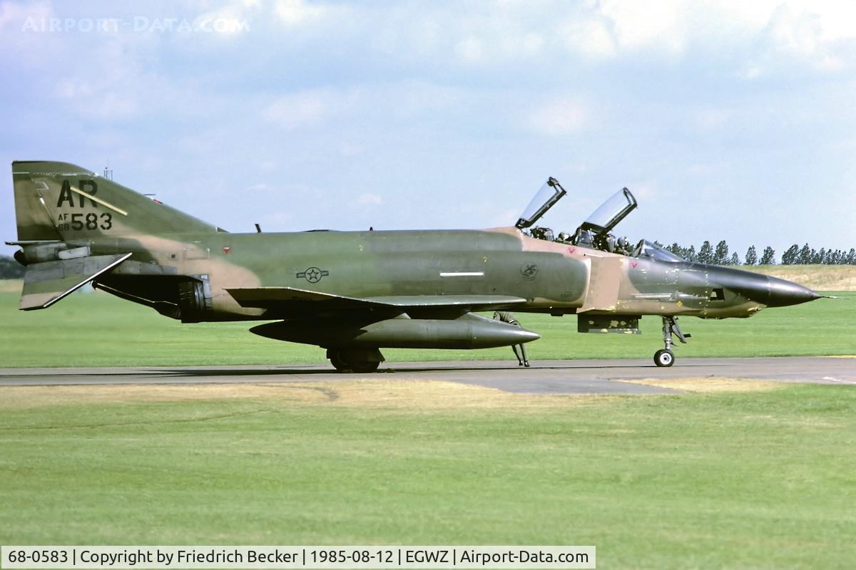 68-0583, 1968 McDonnell Douglas RF-4C Phantom II C/N 3549, 10TRW RF-4C ready for its next mission from RAF Alconbury