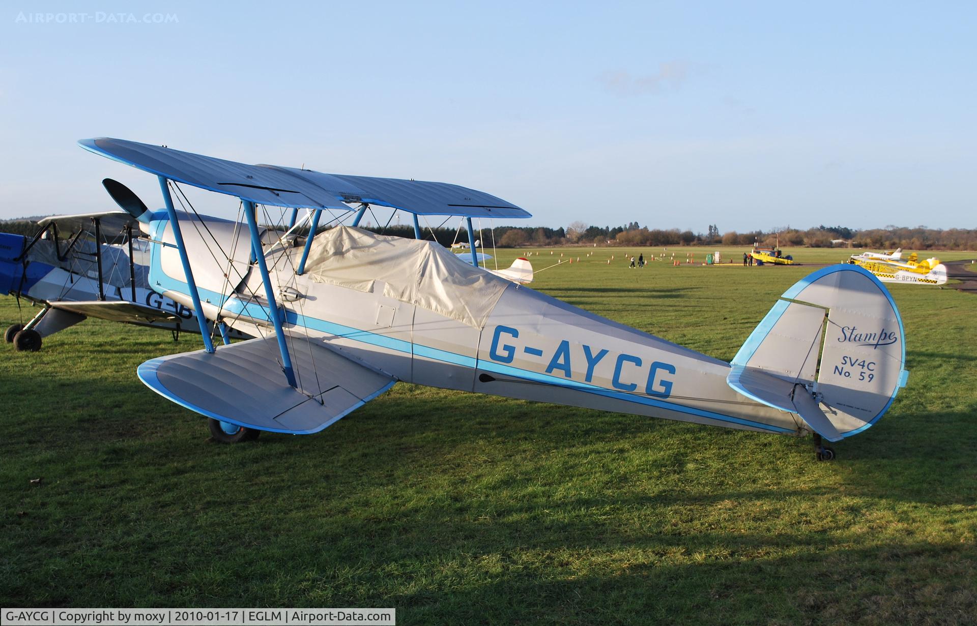 G-AYCG, 1970 Stampe-Vertongen SV-4C C/N 59, STAMPE SV4C