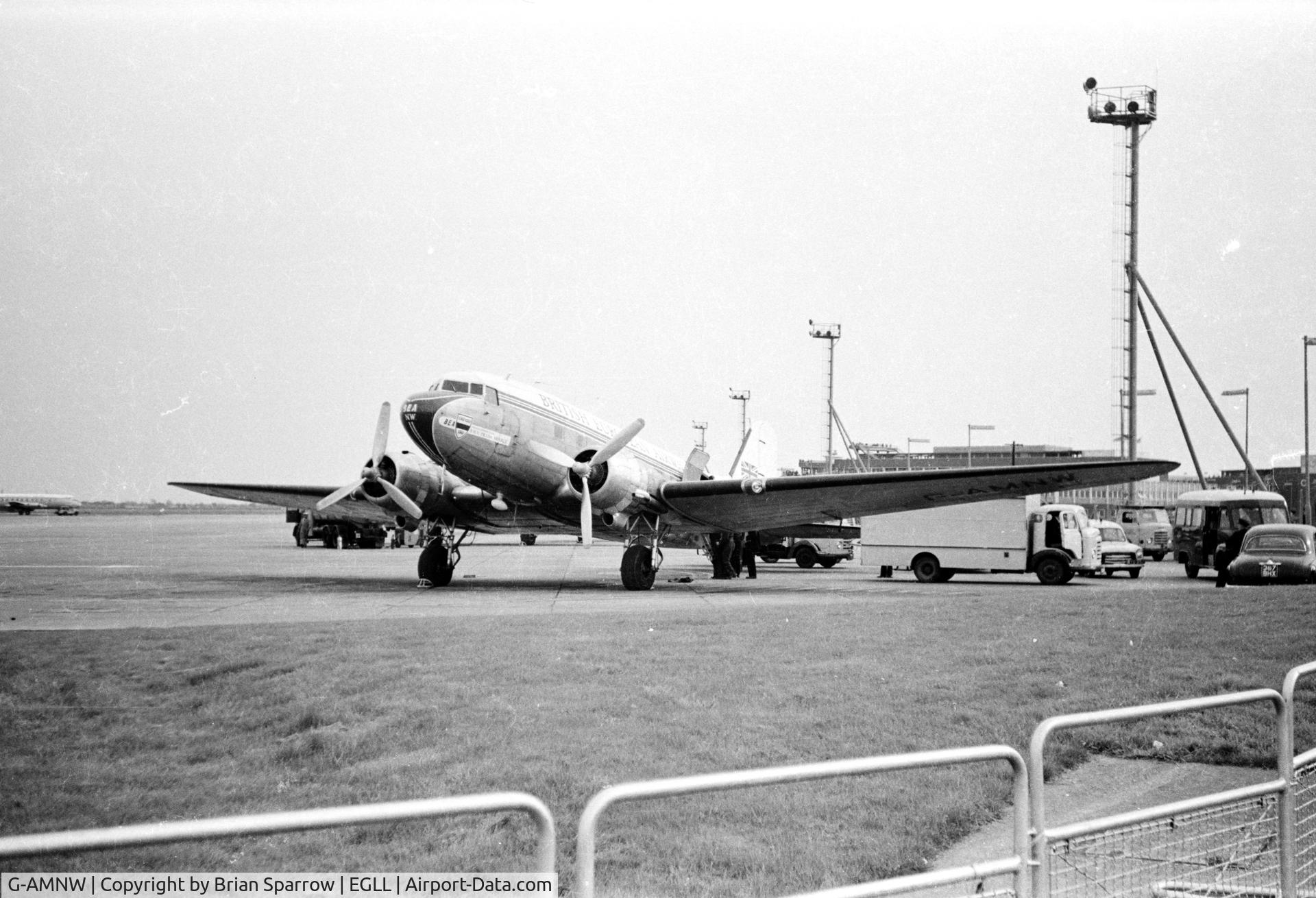 G-AMNW, 1943 Douglas C-47 Dakota 3 C/N 14177/25622, Taken in the late 1950's