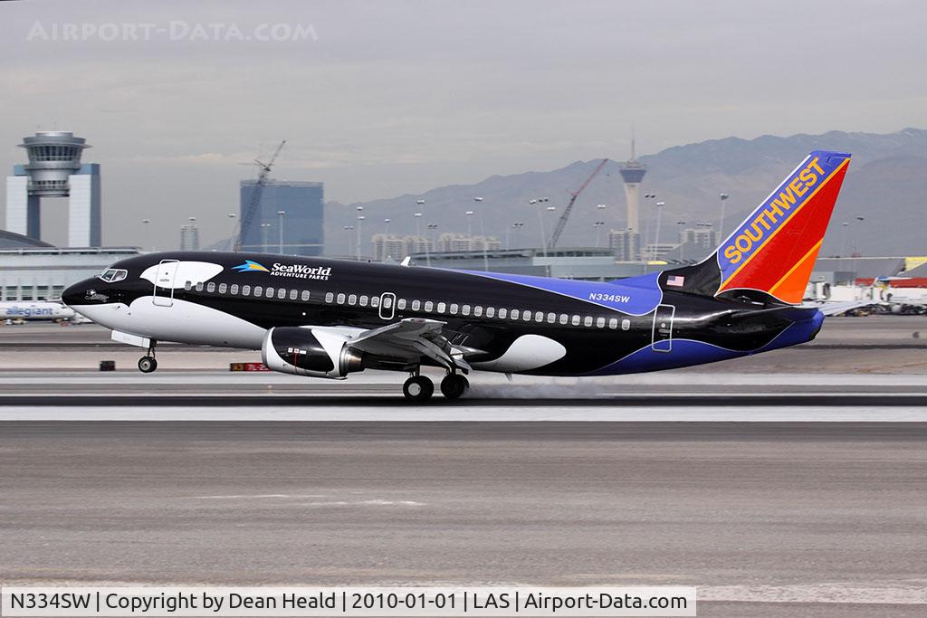 N334SW, 1988 Boeing 737-3H4 C/N 23938, Southwest Airlines 