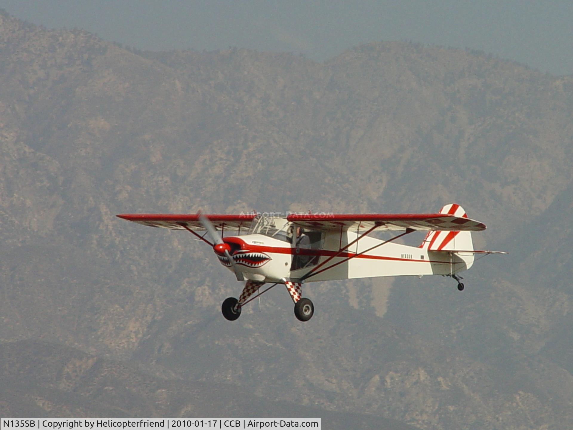 N135SB, Atkinson James SCUDBUSTER C/N 1, Landing runway 24