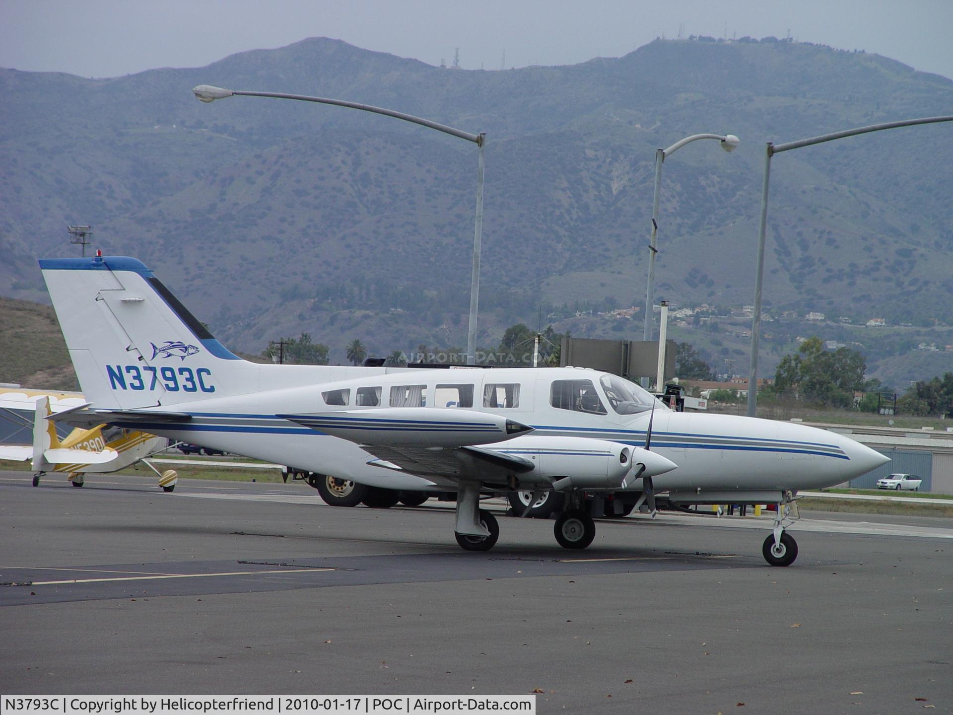 N3793C, 1974 Cessna 402B C/N 402B0633, Parked near NAI