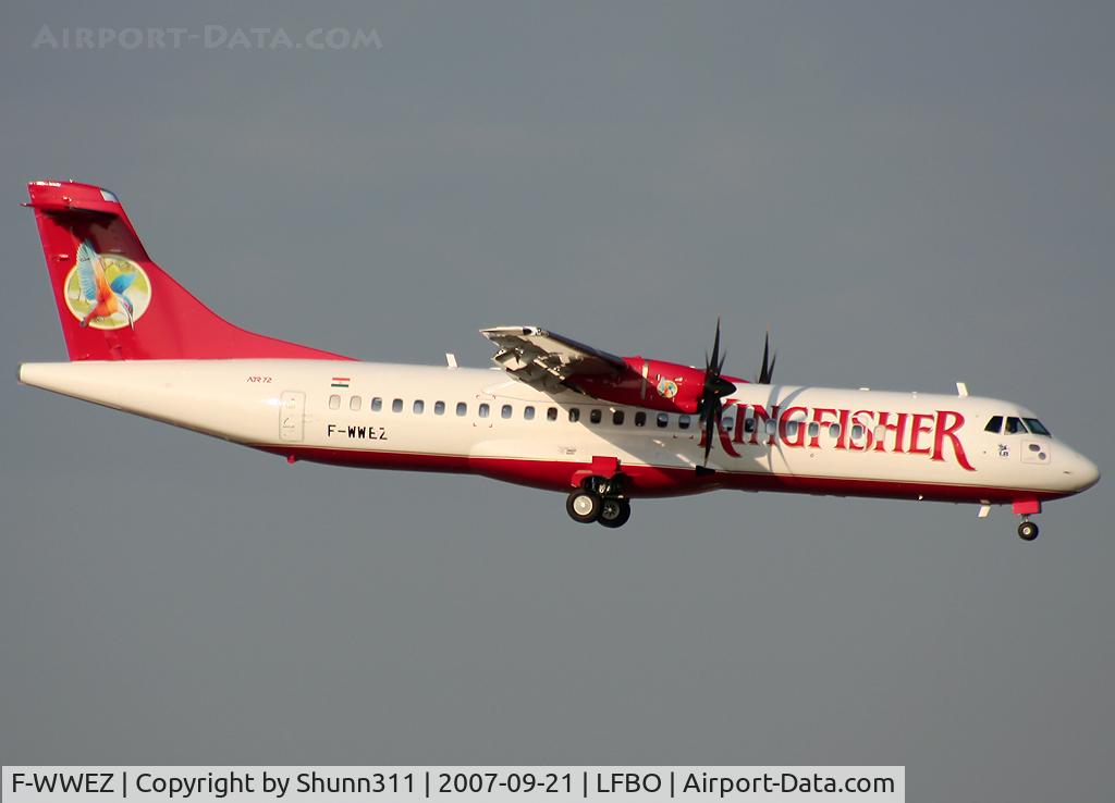 F-WWEZ, 2007 ATR 72-212A C/N 762, C/n 762 - To be VT-KAM