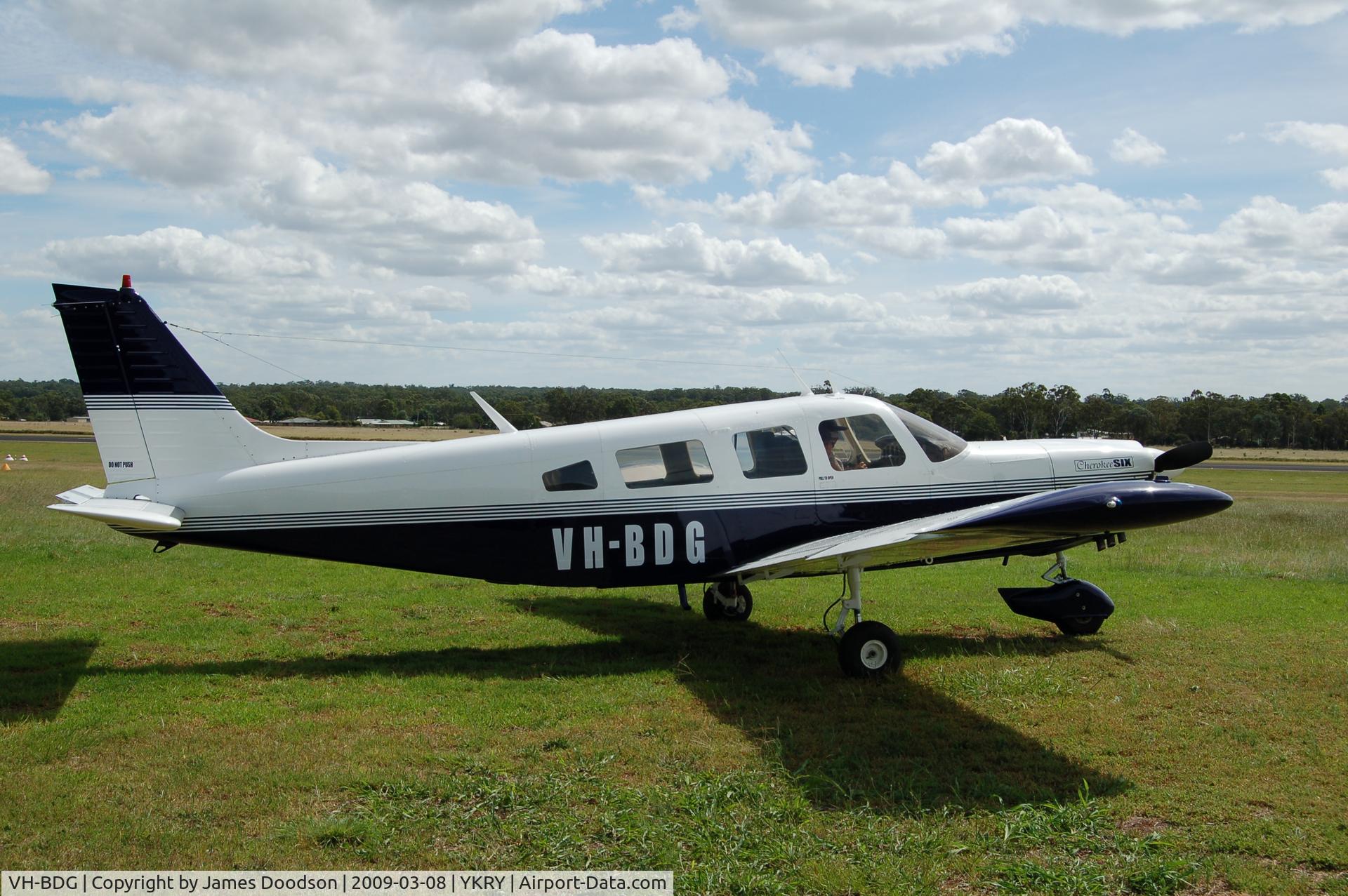 VH-BDG, 1977 Piper PA-32-300 Cherokee Six C/N 32-7740092, aircraft after paint job in 2009
