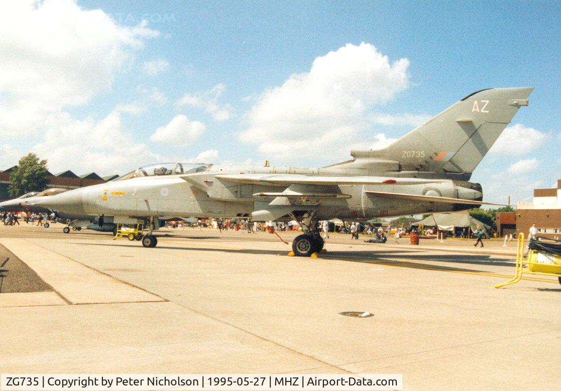 ZG735, 1991 Panavia Tornado F.3 C/N 859/AS130/3418, Another view of the 56[R] Squadron Tornado F.3 in the static park at the 1995 Mildenhall Air Fete.
