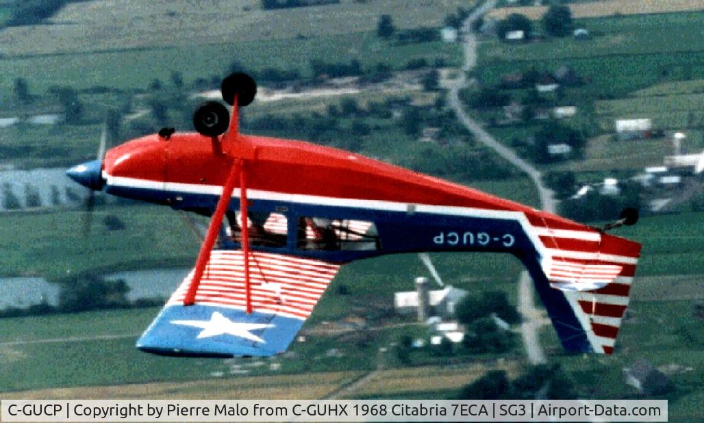 C-GUCP, 1972 Bellanca 8KCAB Decathlon C/N 8 72, Decathlon flying Crosscountry in province of Quebec