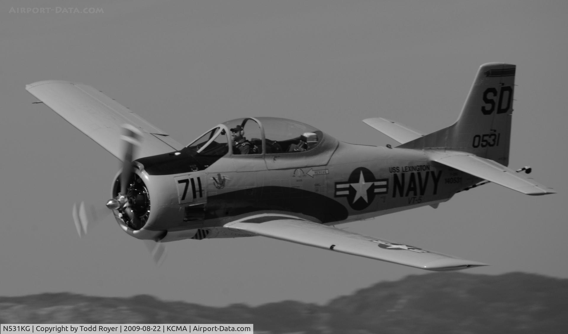 N531KG, 1954 North American T-28C Trojan Trojan C/N 226-108, CAMARILLO AIR SHOW 2009