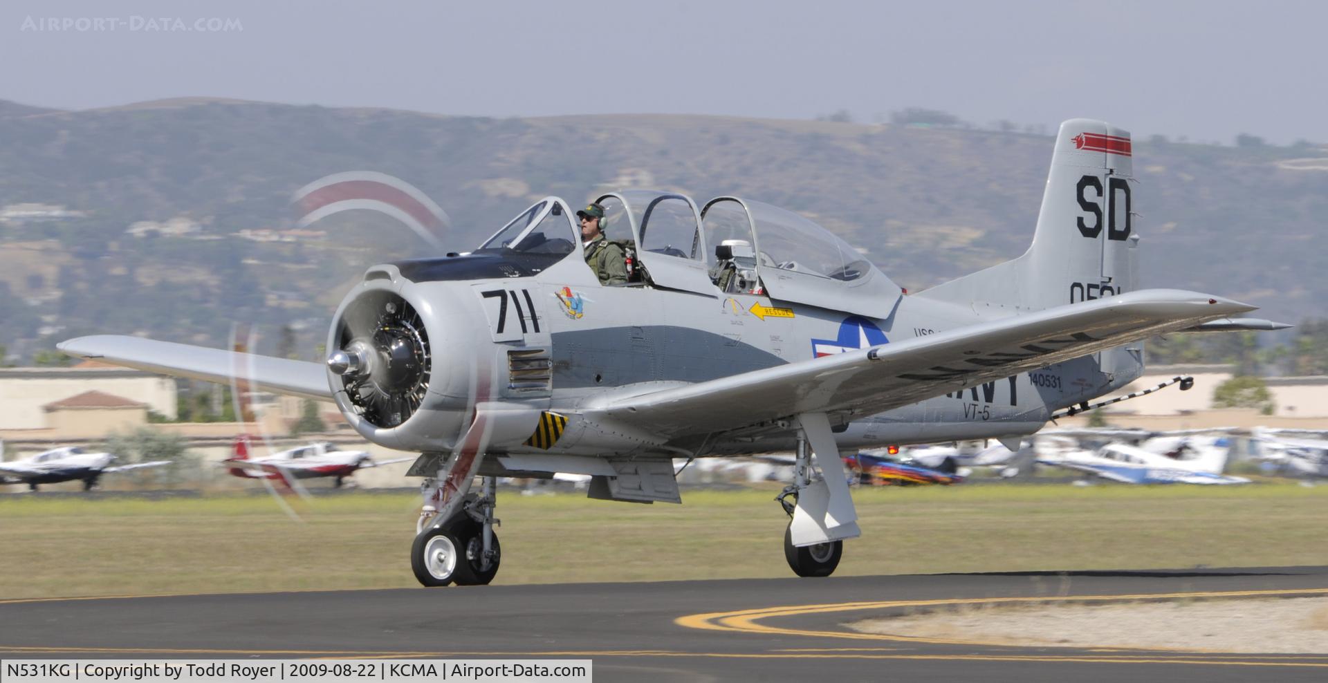 N531KG, 1954 North American T-28C Trojan Trojan C/N 226-108, CAMARILLO AIR SHOW 2009