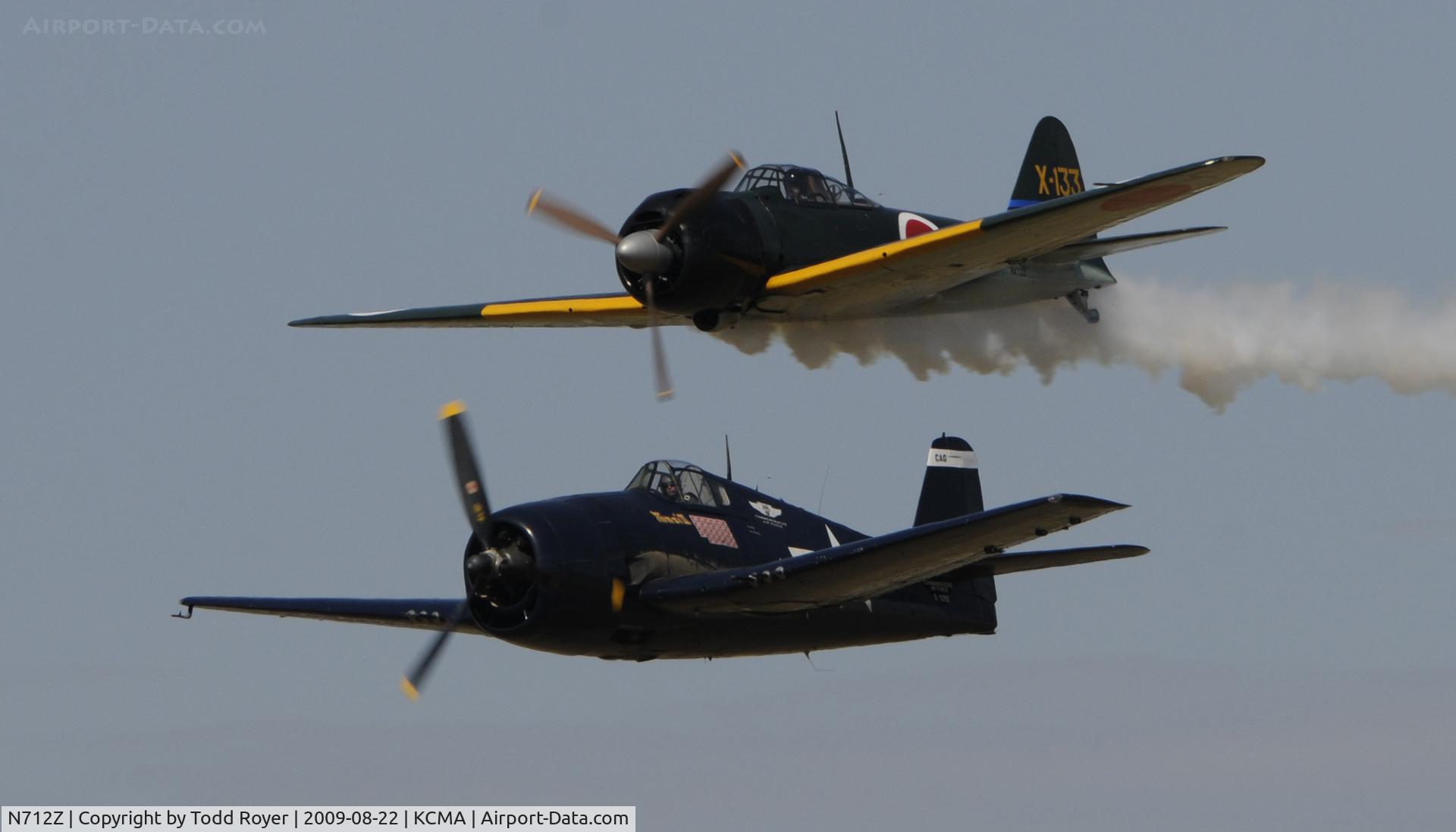 N712Z, 1942 Mitsubishi A6M3 Reisen (Zero) C/N 3869, CAMARILLO AIR SHOW 2009