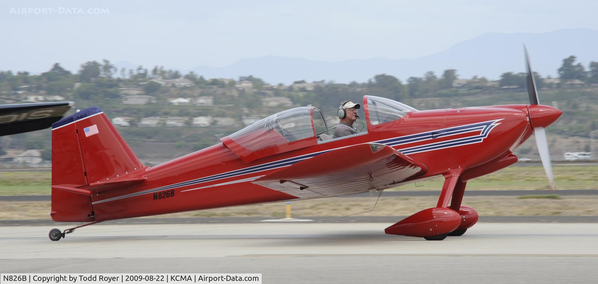 N826B, 1995 Vans RV-6 C/N 22290, CAMARILLO AIR SHOW 2009