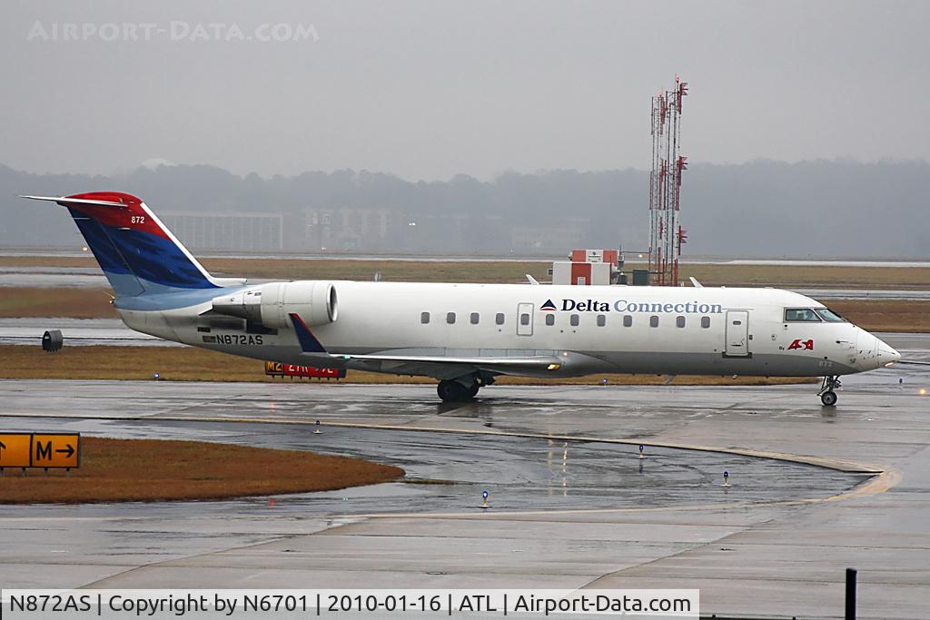 N872AS, 2001 Bombardier CRJ-200ER (CL-600-2B19) C/N 7542, Delta Connection