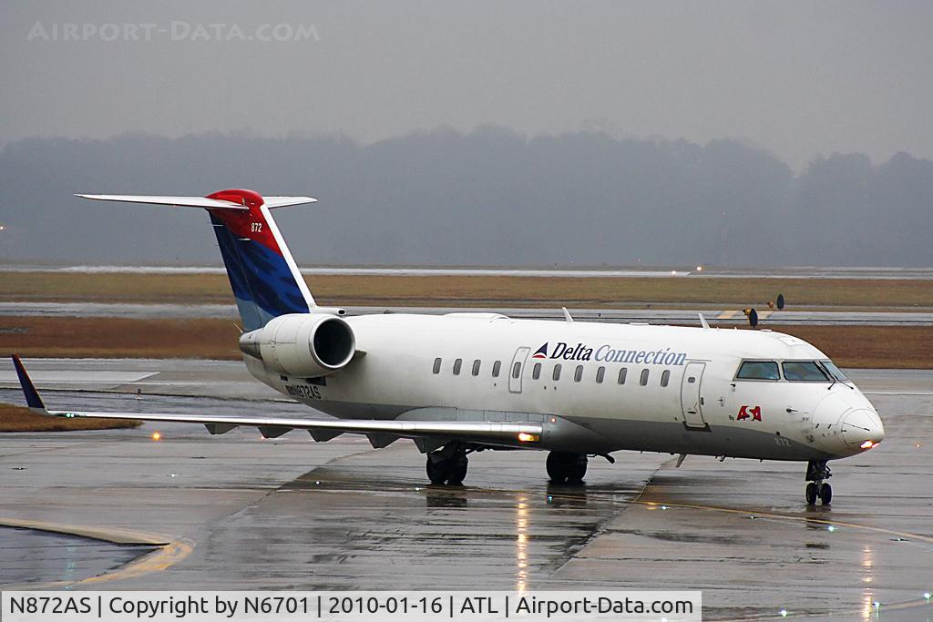 N872AS, 2001 Bombardier CRJ-200ER (CL-600-2B19) C/N 7542, Delta Connection