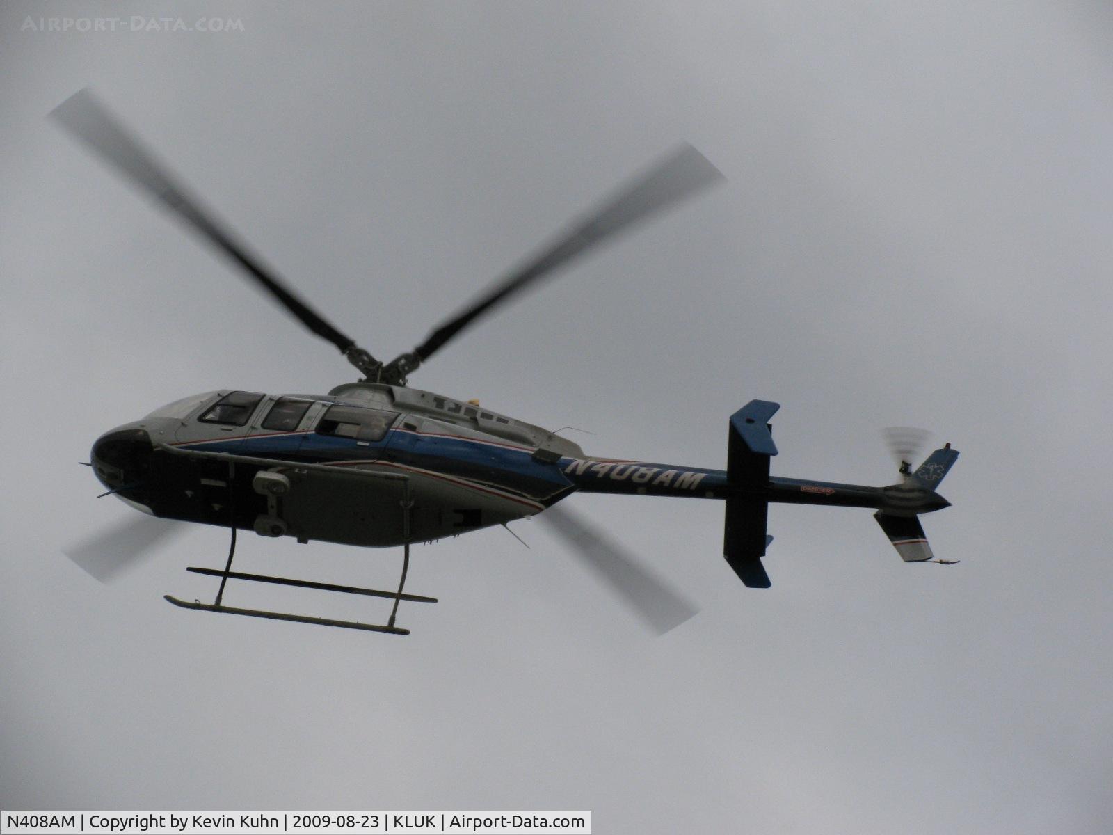N408AM, 2000 Bell 407 C/N 53445, Overhead