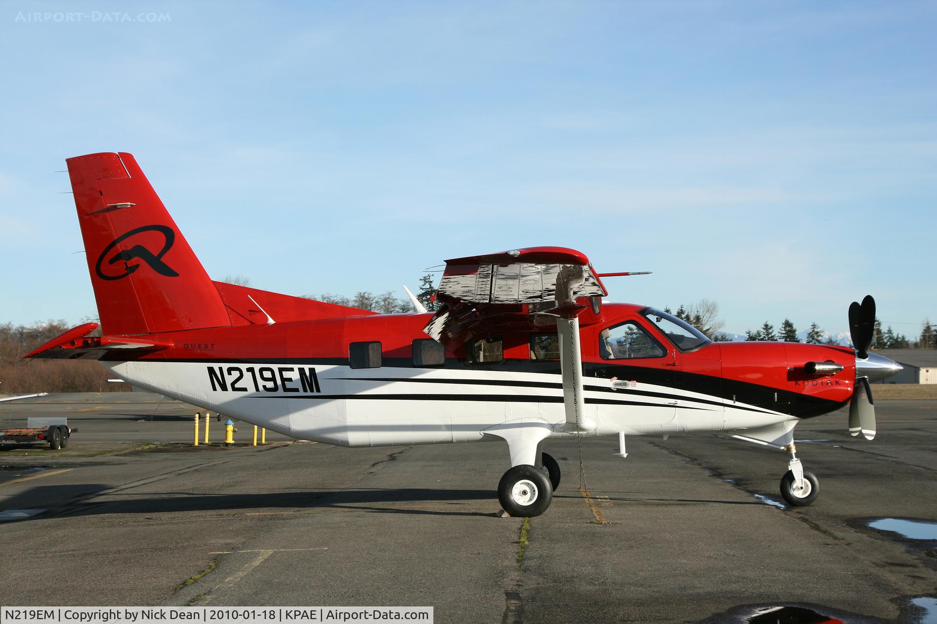 N219EM, 2009 Quest Kodiak 100 C/N 100-0032, KPAE Just emerged from the paint shop
