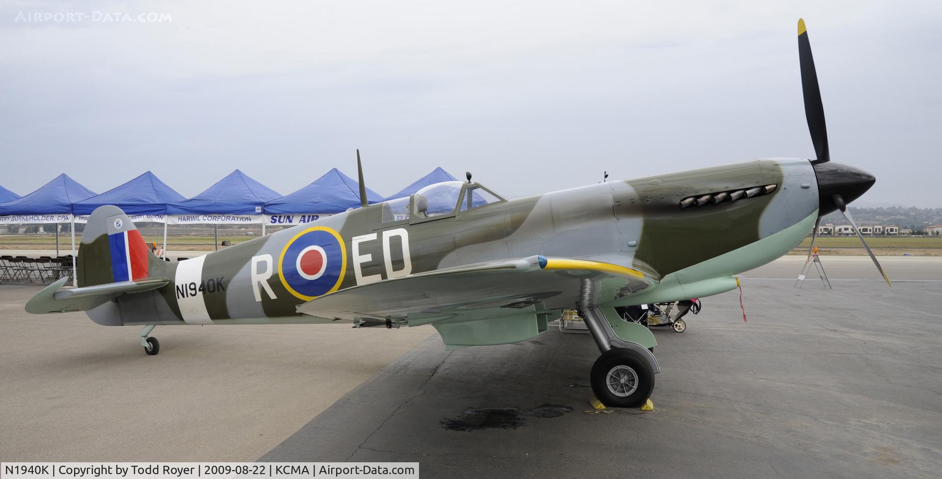 N1940K, 2003 Jurca MJ-100 Spitfire C/N MK9EX, CAMARILLO AIR SHOW 2009