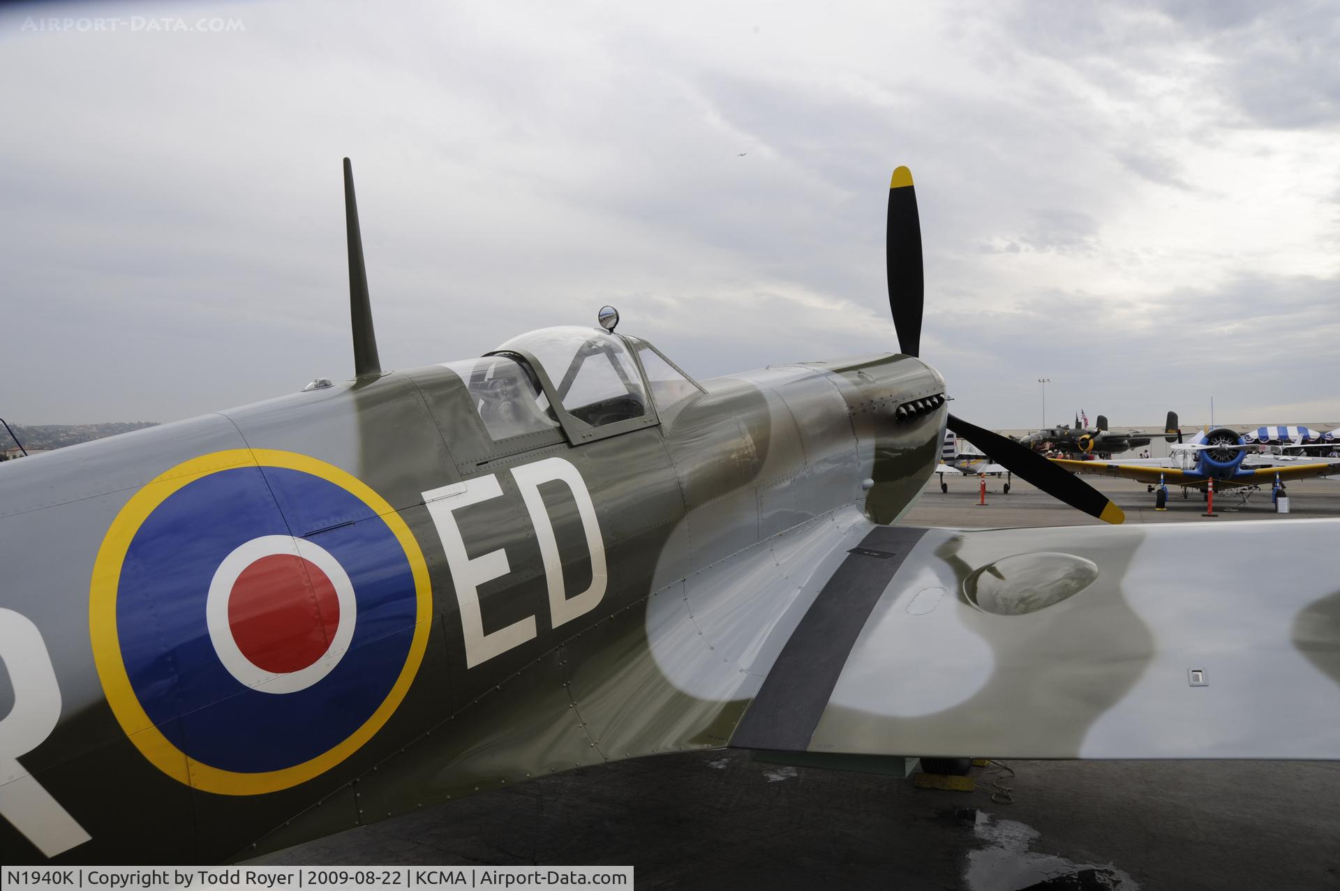 N1940K, 2003 Jurca MJ-100 Spitfire C/N MK9EX, CAMARILLO AIR SHOW 2009