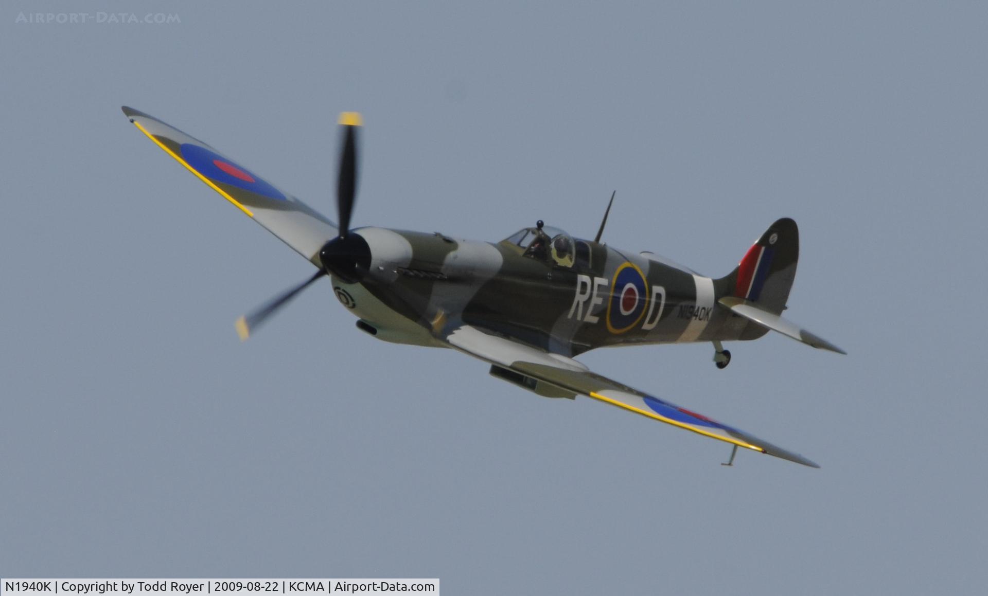 N1940K, 2003 Jurca MJ-100 Spitfire C/N MK9EX, CAMARILLO AIR SHOW 2009