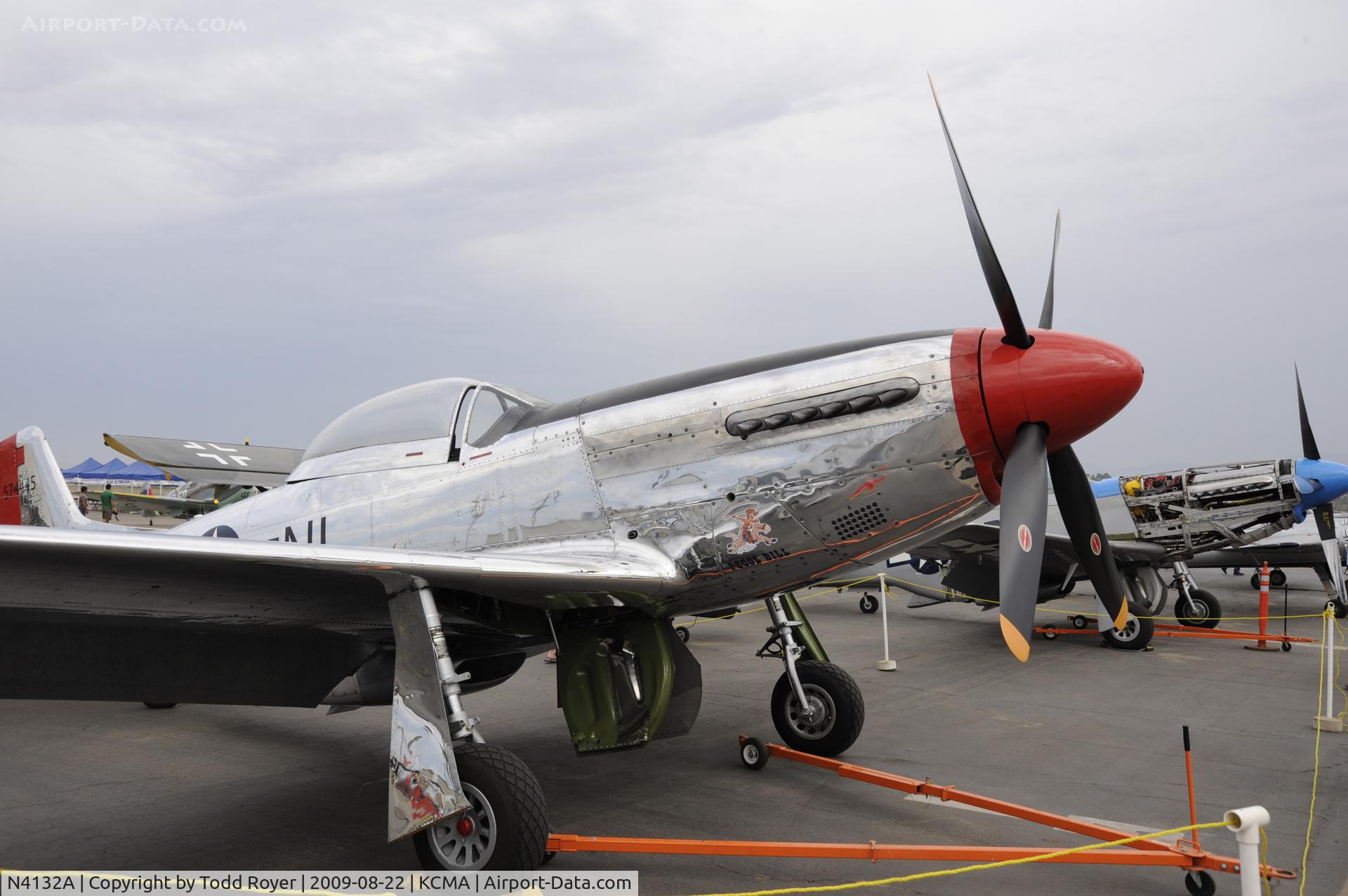 N4132A, 1944 North American P-51D Mustang C/N 122-40985, CAMARILLO AIR SHOW 2009