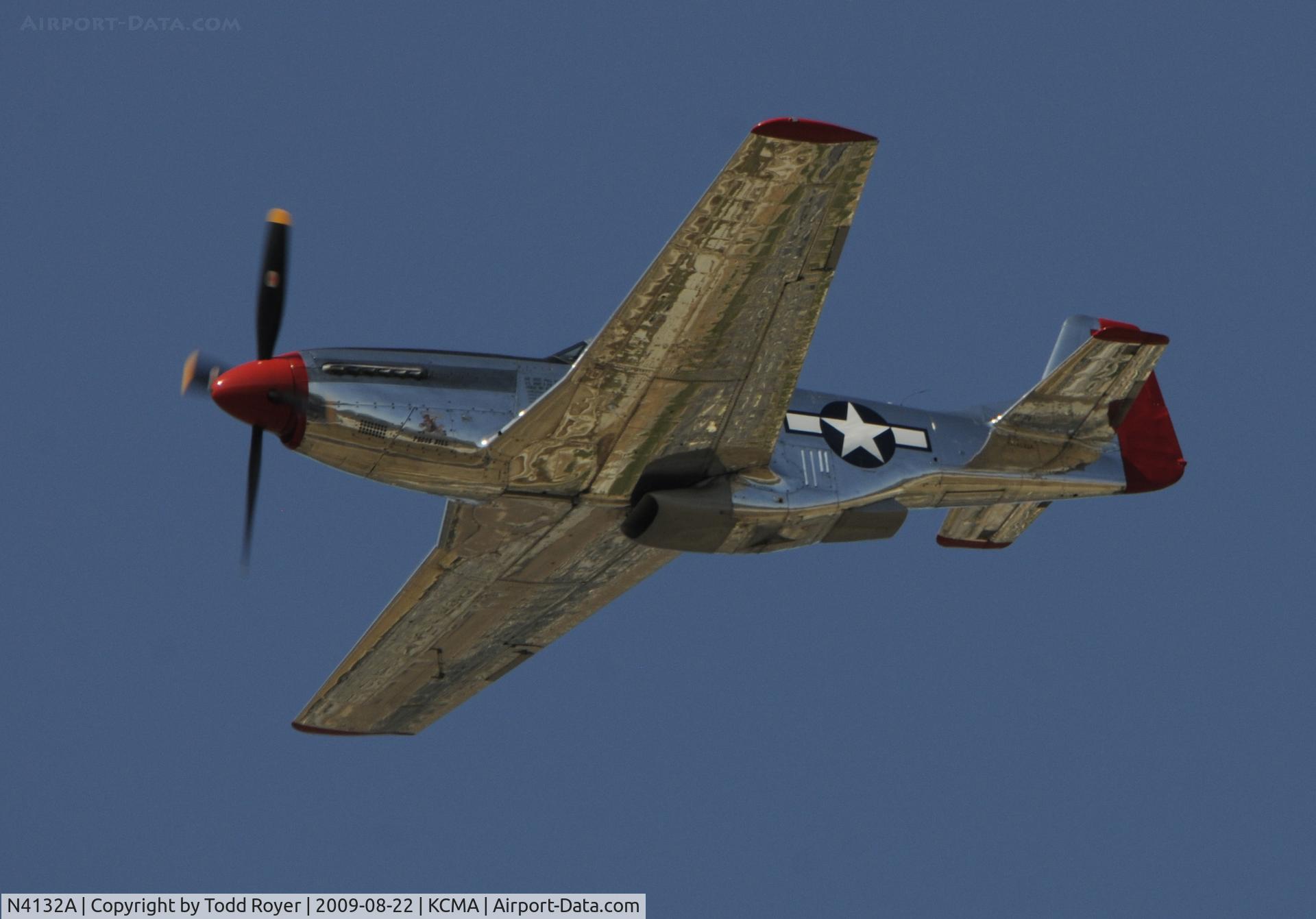 N4132A, 1944 North American P-51D Mustang C/N 122-40985, CAMARILLO AIR SHOW 2009