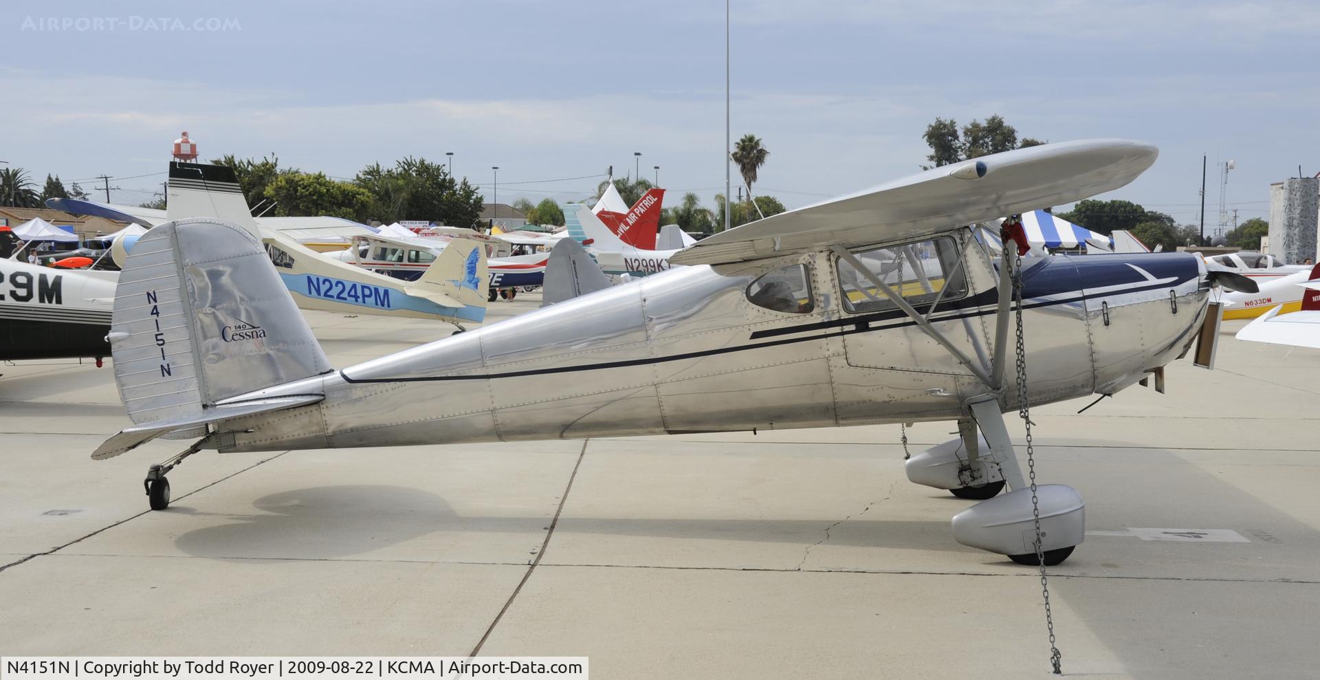 N4151N, 1947 Cessna 140 C/N 13873, CAMARILLO AIR SHOW 2009