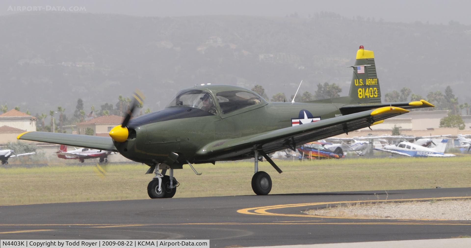 N4403K, 1948 Ryan Navion C/N NAV-4-1403, CAMARILLO AIR SHOW 2009
