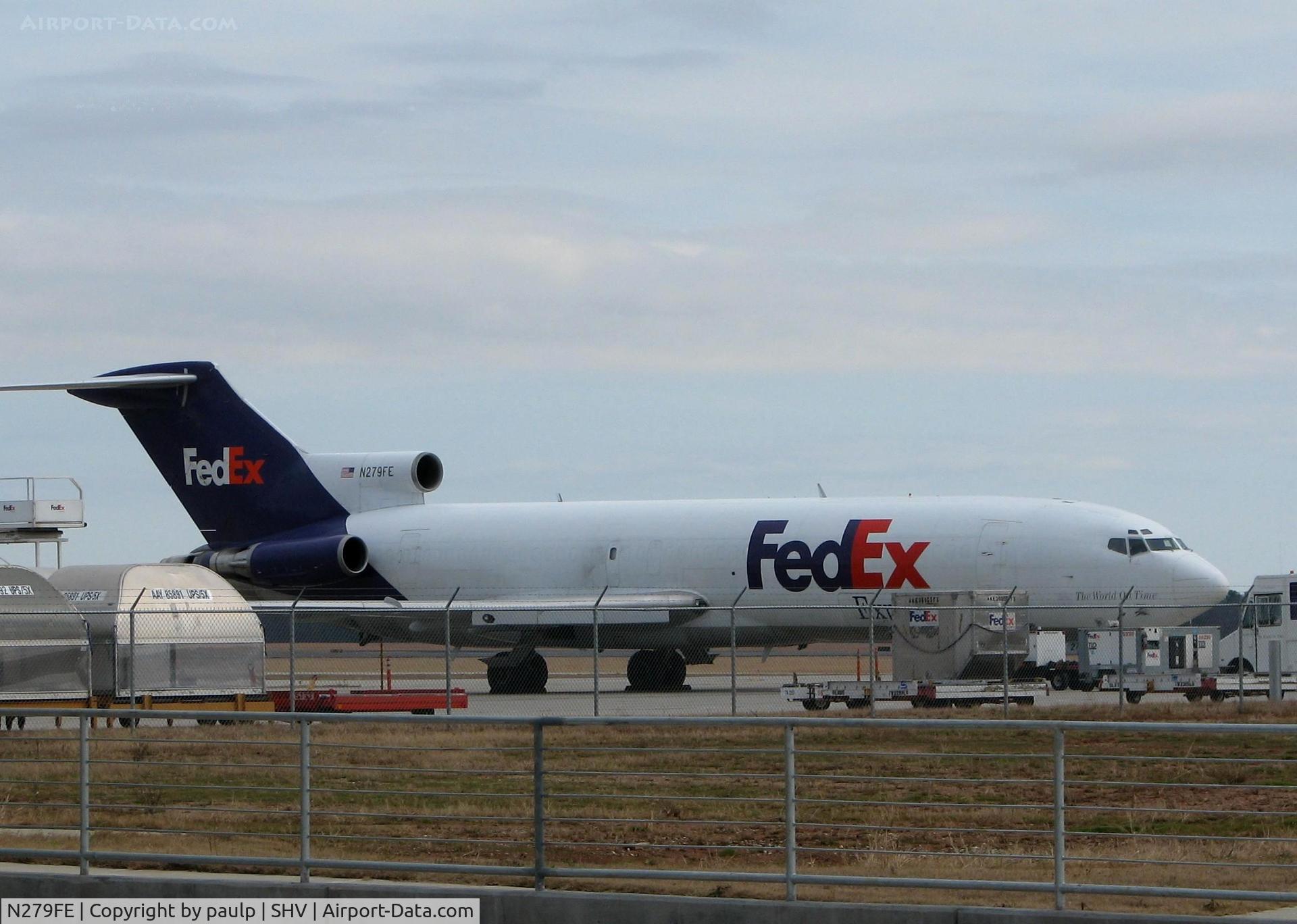 N279FE, 1981 Boeing 727-233F C/N 22346, At Shreveport Regional.