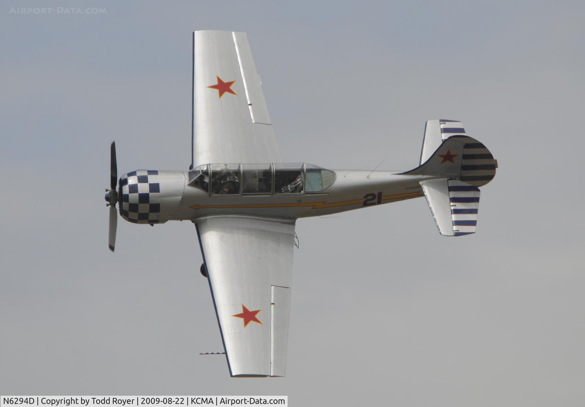 N6294D, 1983 Yakovlev Yak-52 C/N 833611, CAMARILLO AIR SHOW 2009