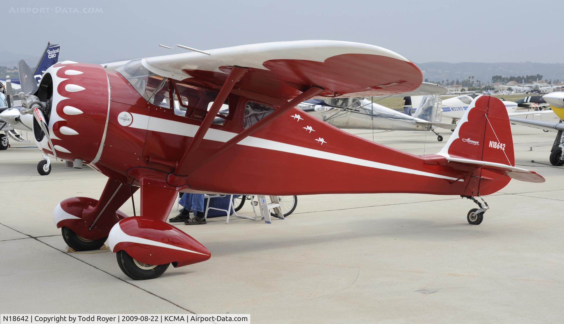 N18642, 1933 Monocoupe 110 C/N 6W53, CAMARILLO AIR SHOW 2009